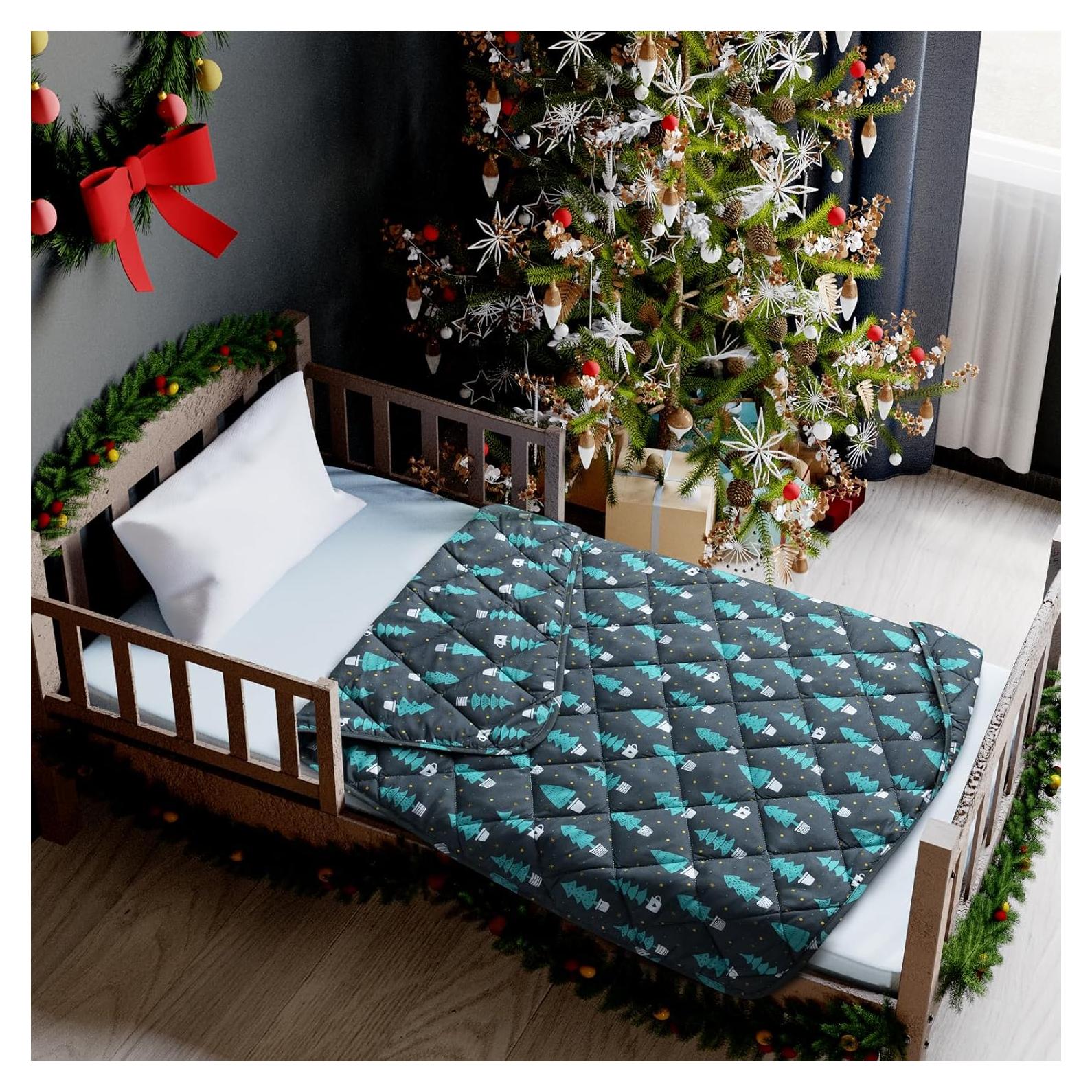 Manta para Bebé Moonsea Edredón Microfibra 99x119 cm Bosque Negro