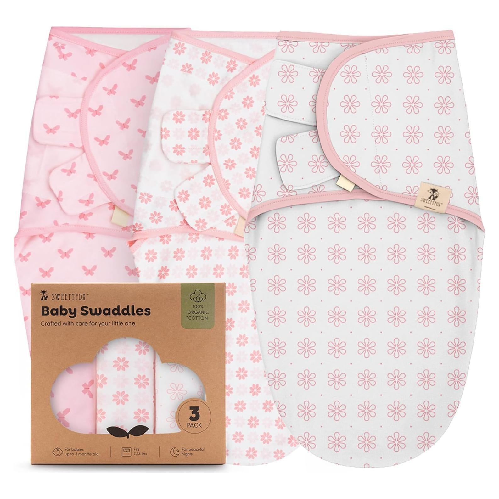 Saco de Sueño Orgánico Sweety Fox 3-Pack 0-3 Meses Bebé