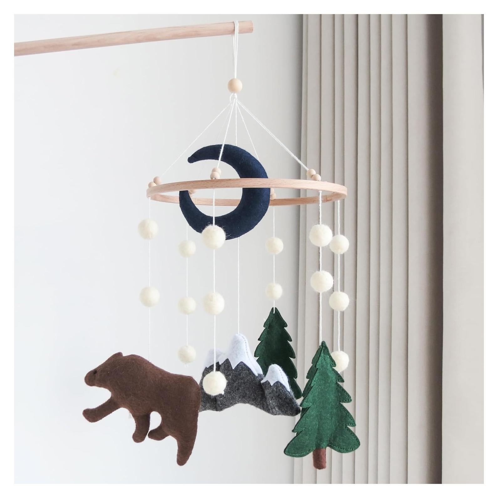 Móvil de Cuna Woodland GOUKURLSMA Oso 23 cm Azul