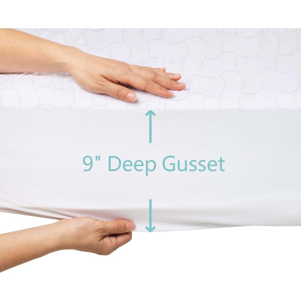 Protector de Colchón Impermeable para Cuna American Baby 132x71 cm