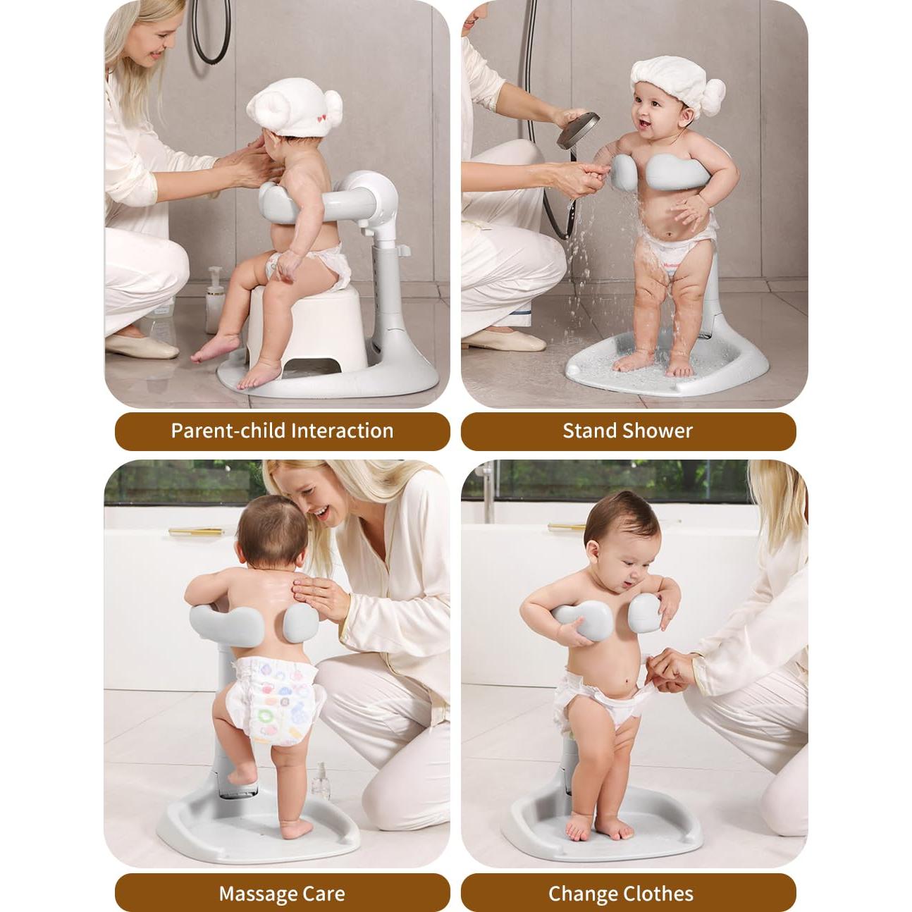 Soporte de Ducha para Bebé Bonbay Ajustable Antideslizante