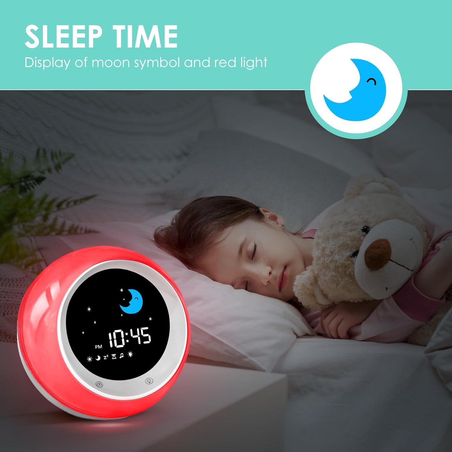 Reloj Despertador Infantil FiveHome A300-NEW con Luz y Sonido