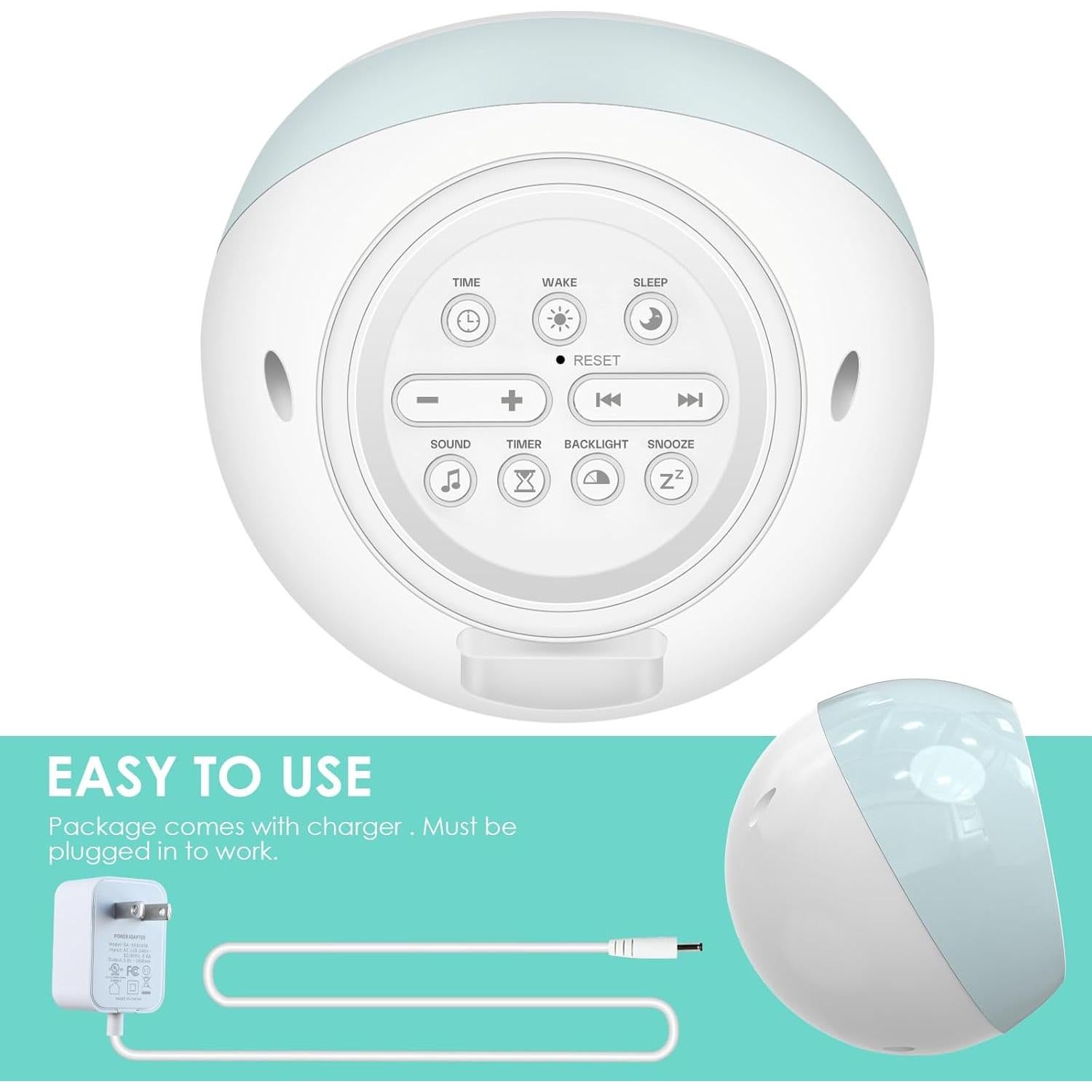 Reloj Despertador Infantil FiveHome A300-NEW con Luz y Sonido