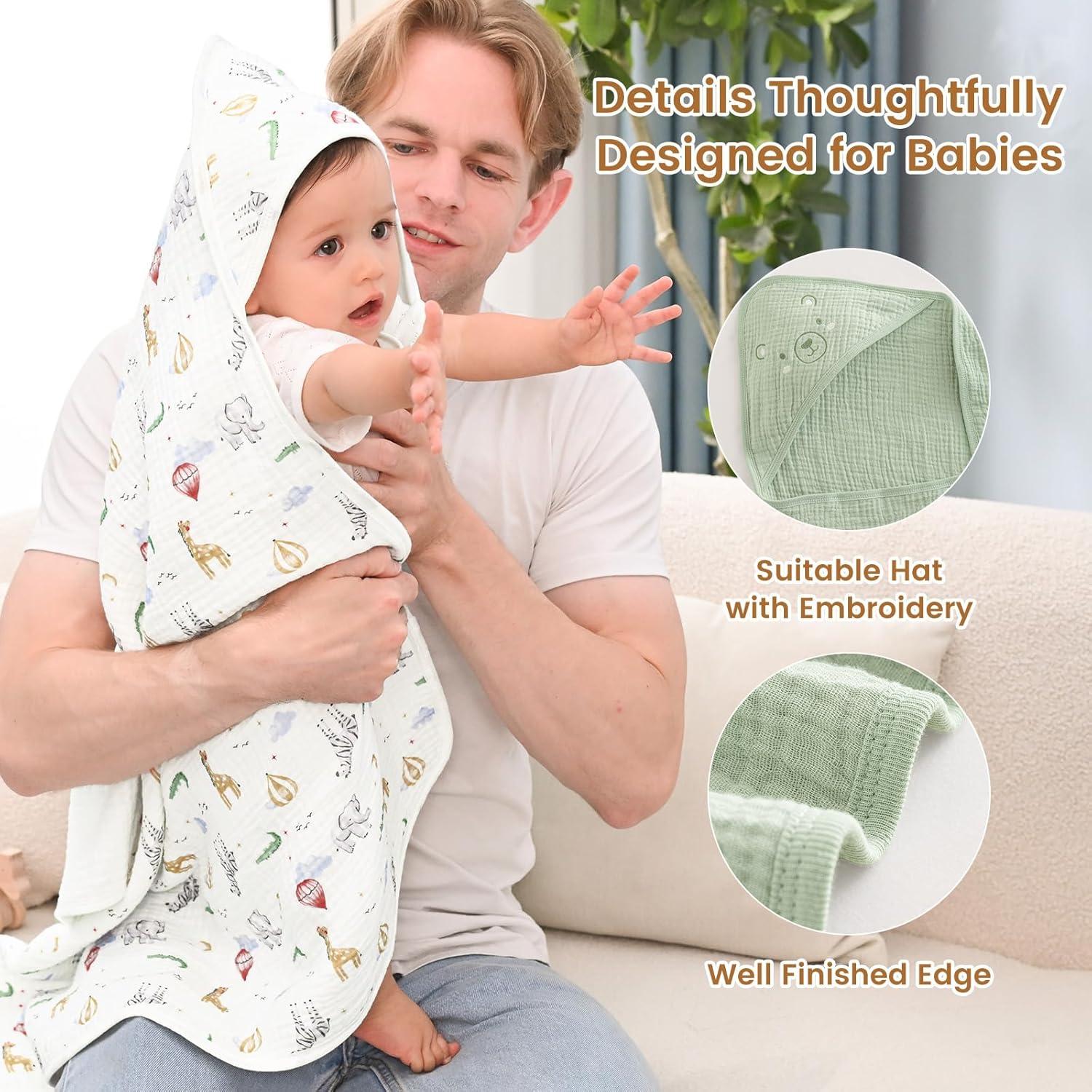 Toallas de Bebé con Capucha David's Kids 2 Pack 81cm Algodón