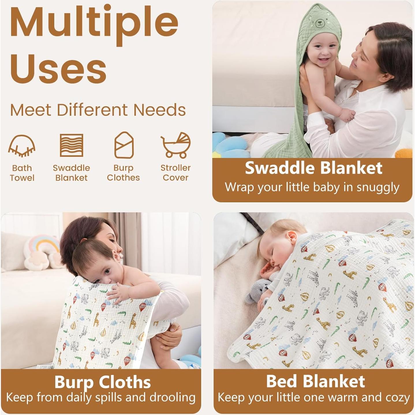 Toallas de Bebé con Capucha David's Kids 2 Pack 81cm Algodón