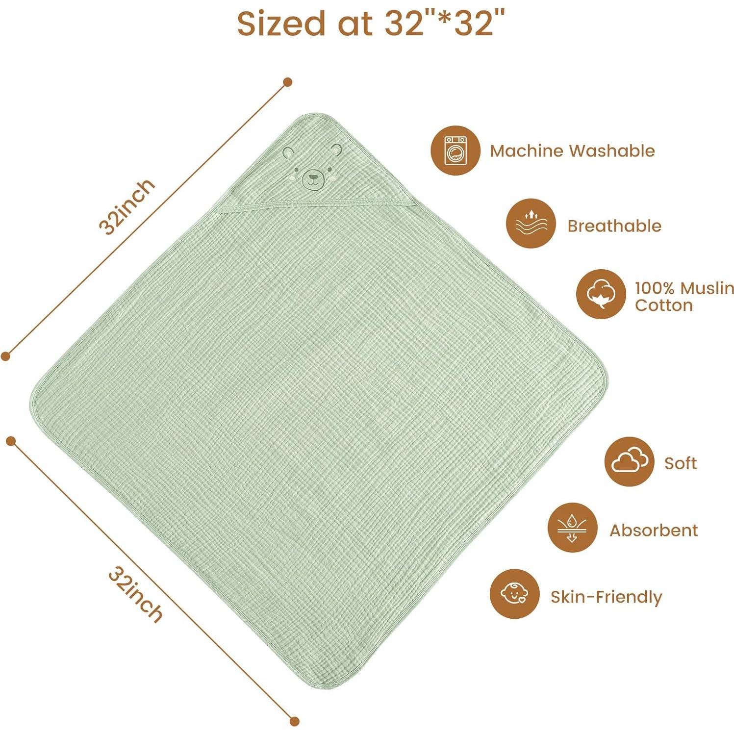 Toallas de Bebé con Capucha David's Kids 2 Pack 81cm Algodón