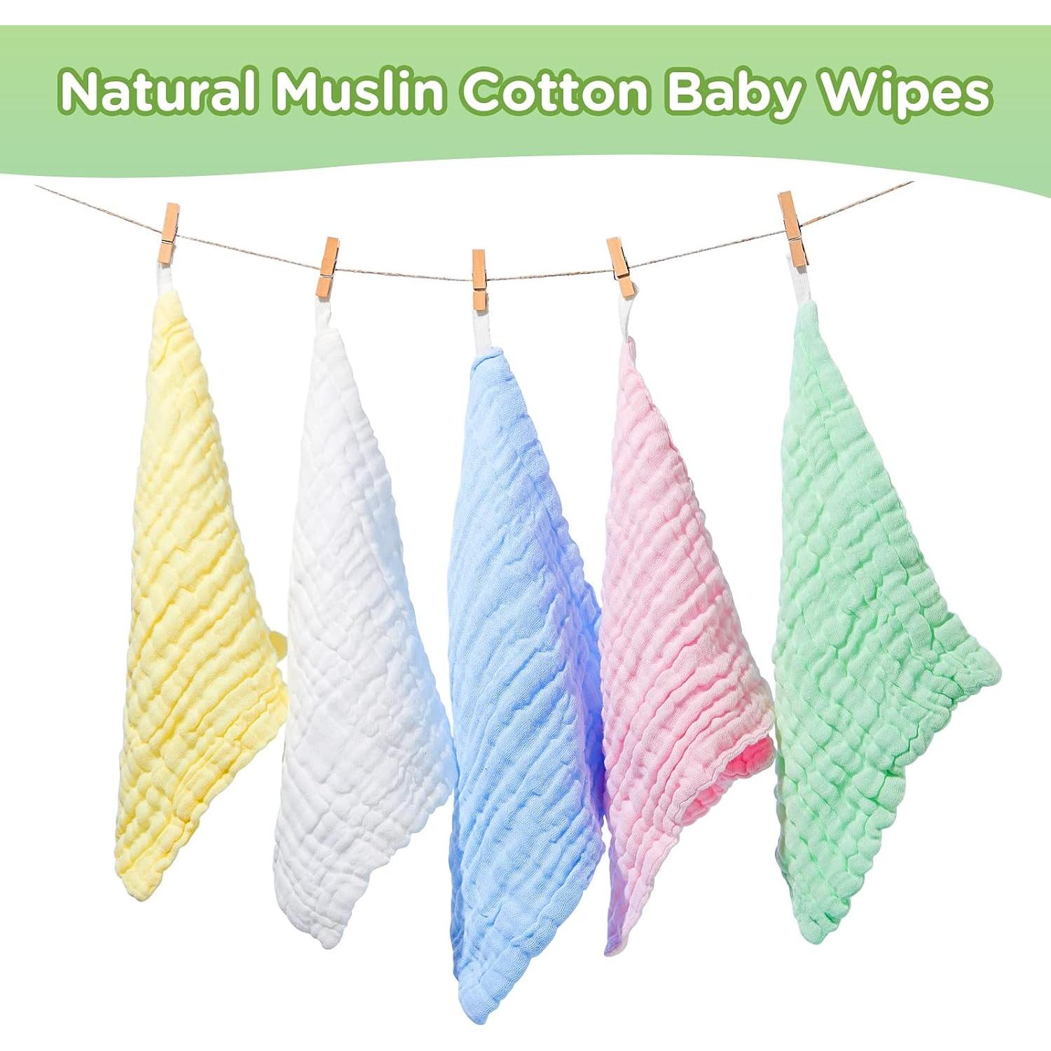 Pañuelo de Muselina Breling 20 Pcs 30x30 cm Algodón Suave