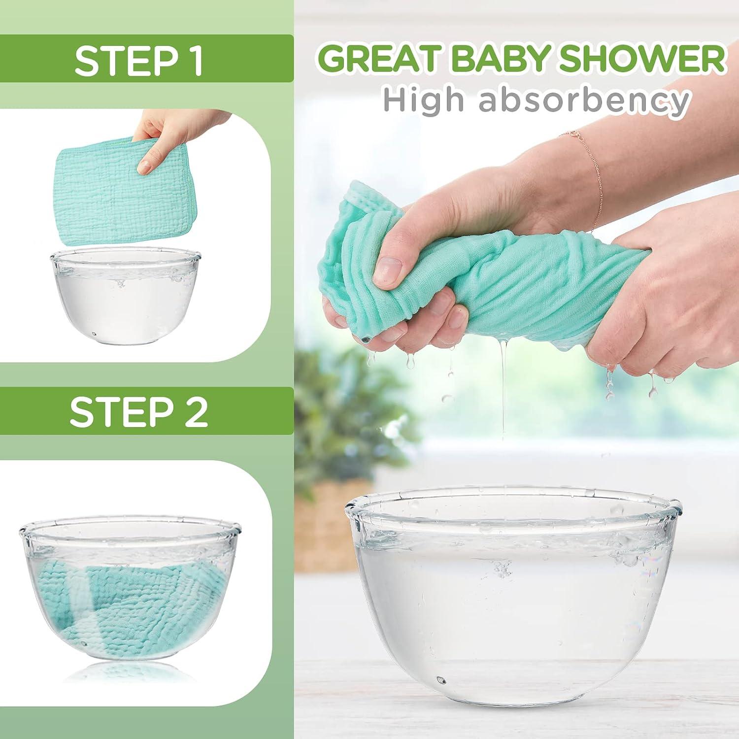 Pañuelo de Muselina Breling 20 Pcs 30x30 cm Algodón Suave