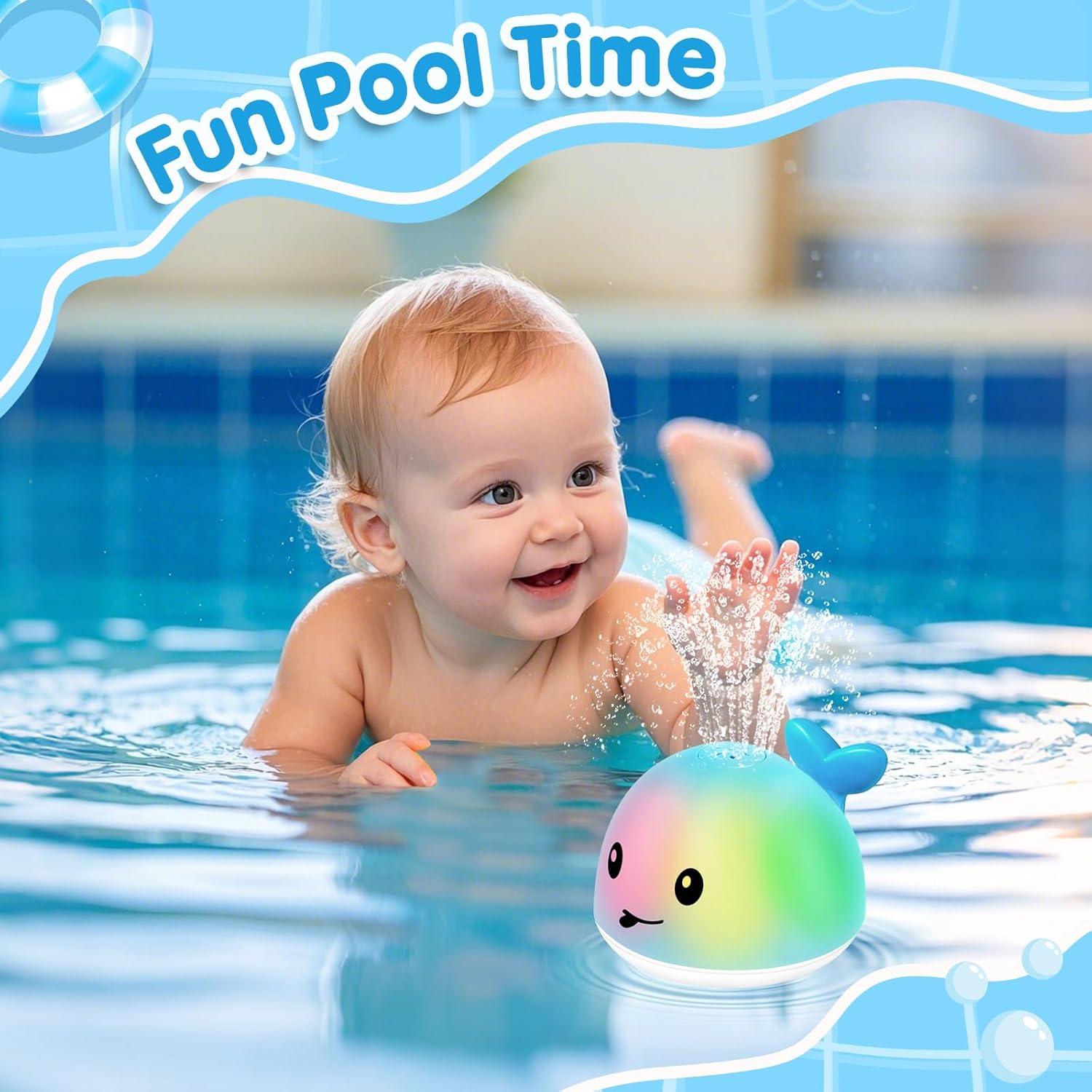 Juguete de Baño Iluminado Gigilli Ballena Azul - Recargable