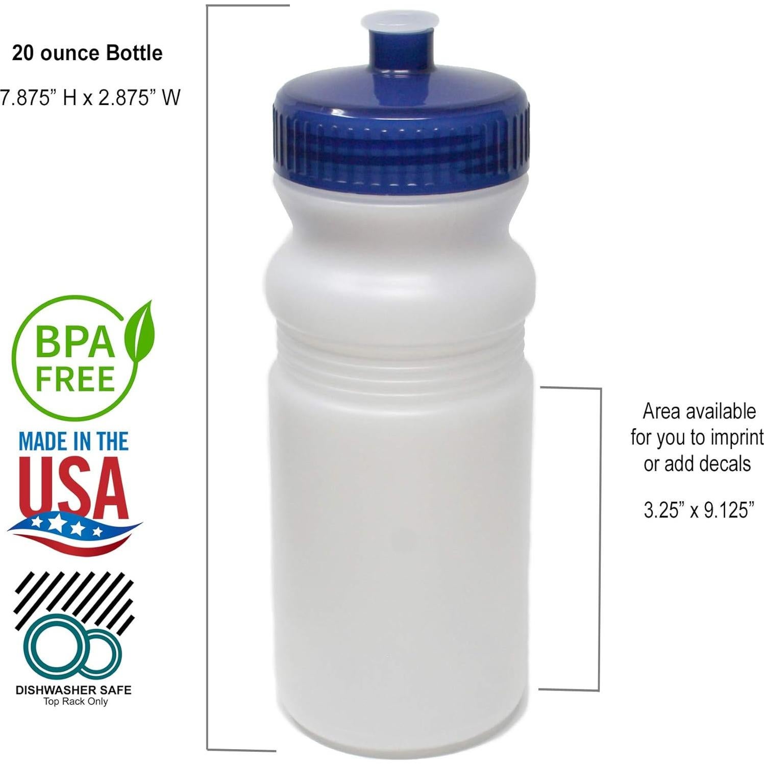Botellas de Agua 591 ml Rolling Sands Paquete de 24 Sin BPA