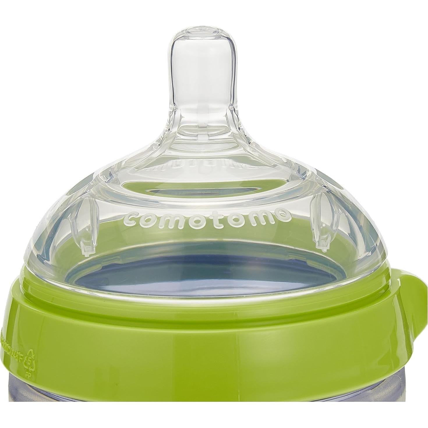 Biberón Anti-Cólicos Comotomo 150ml Verde Silicona