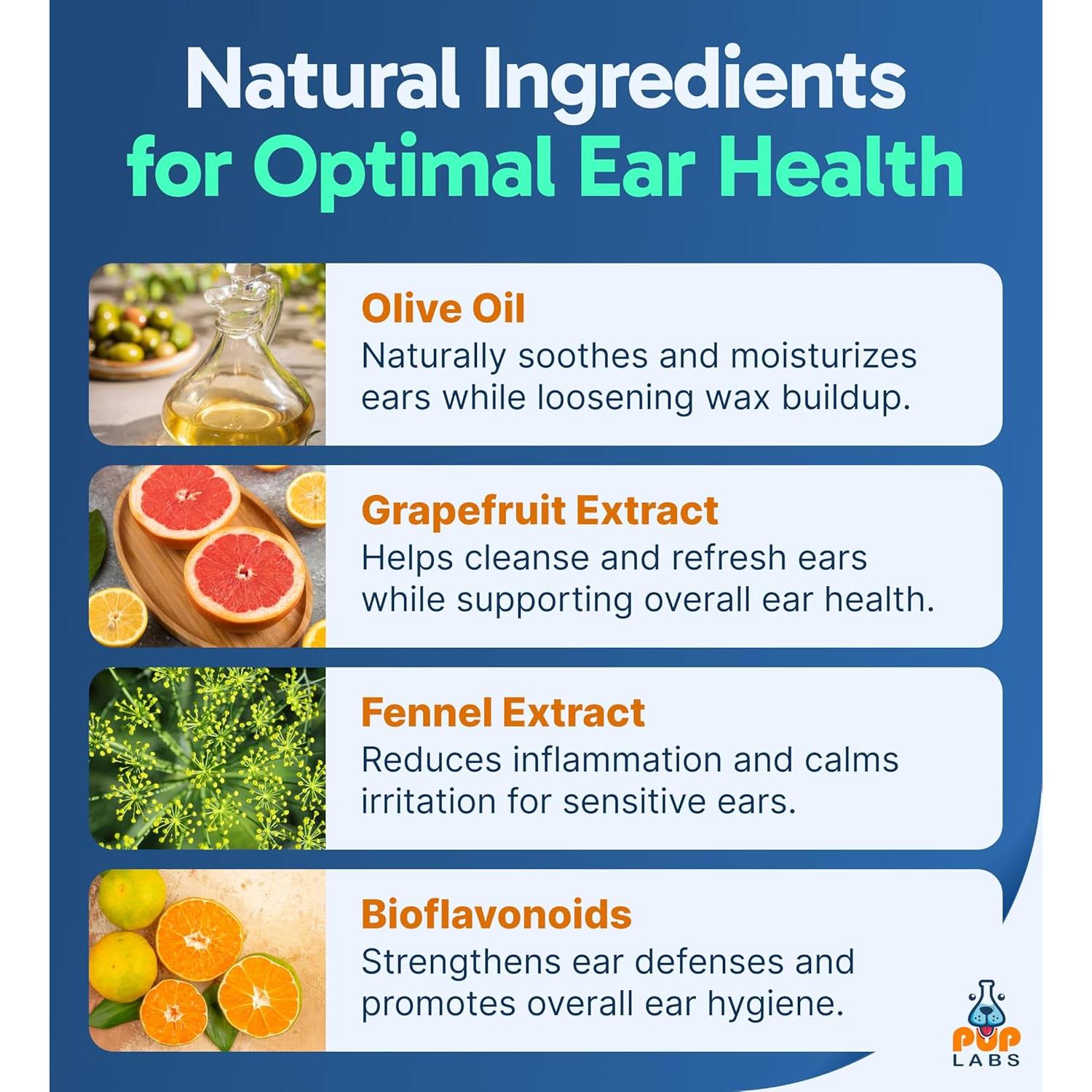 Limpiador de Oídos para Perros Pup Labs Ear Clear 30 ml