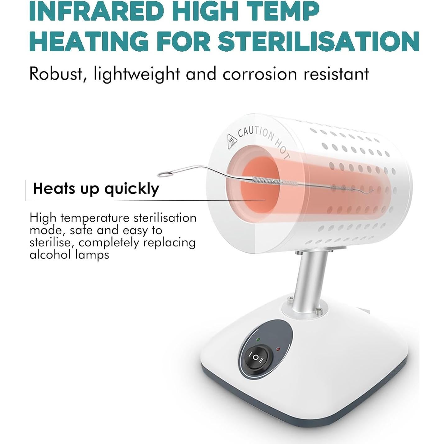 Autoclave Esterilizador Infrarrojo T-stereo DS-900 150W 400°C/825°C