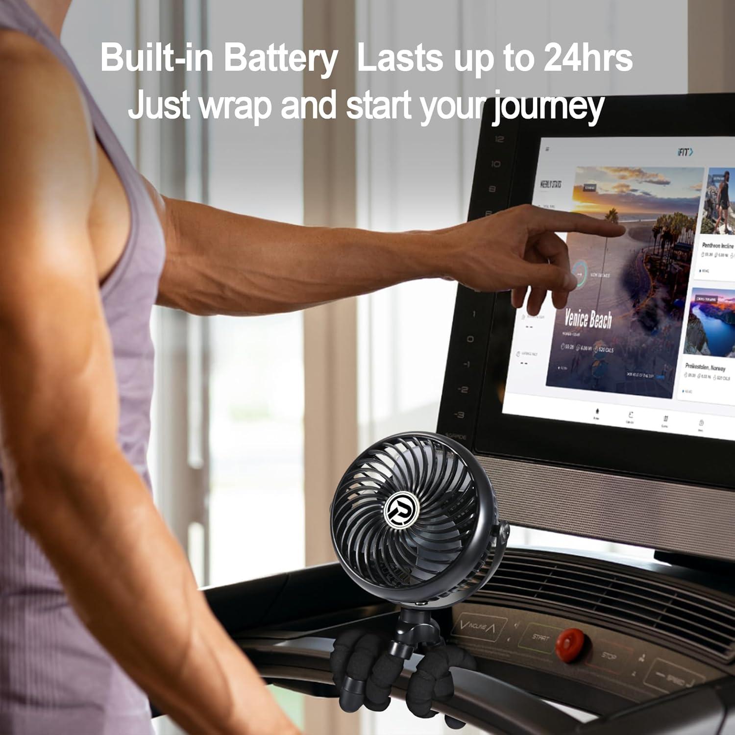 Ventilador de Clip MORECORE para Bicicleta y Trotadora