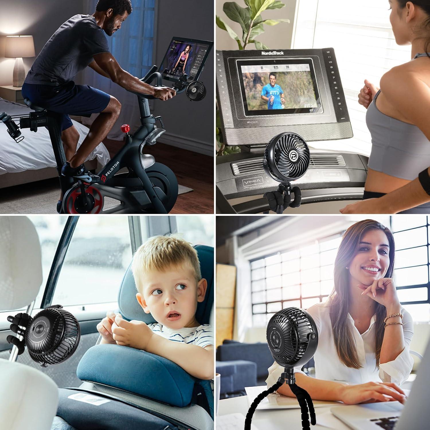 Ventilador de Clip MORECORE para Bicicleta y Trotadora
