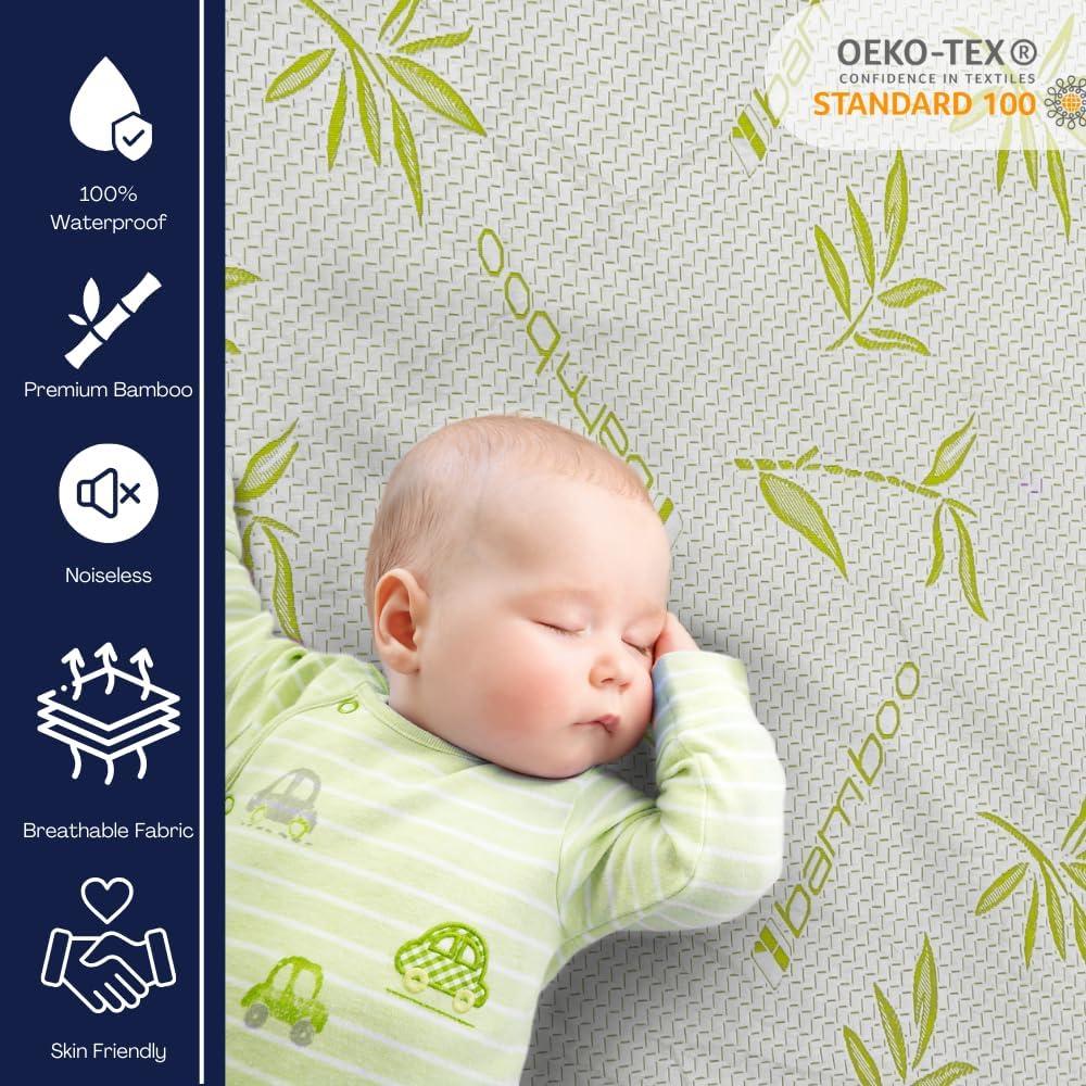 Protector de colchón individual DreamField de bambú impermeable