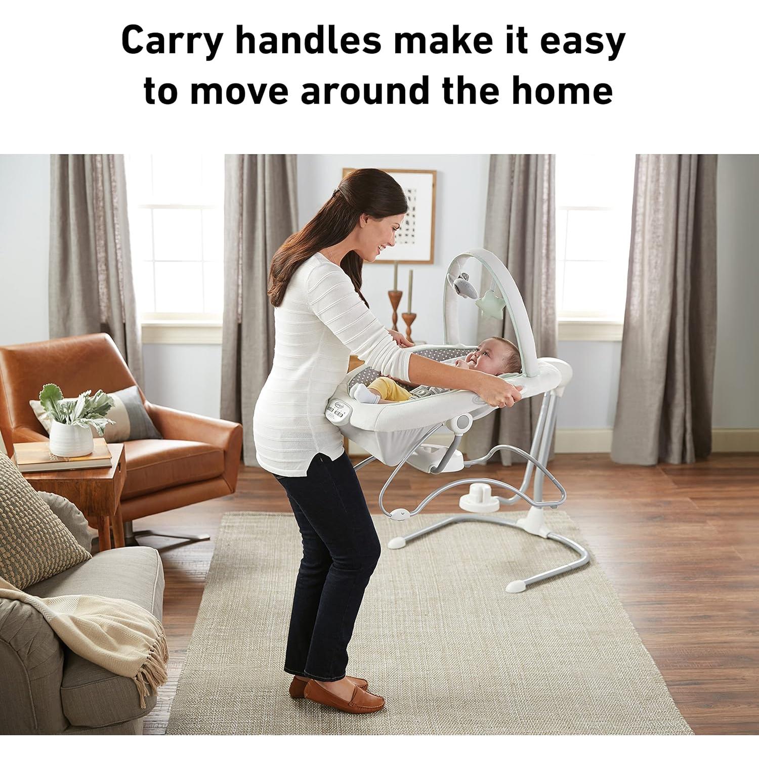 Columpio y Balancín Portátil Graco Soothe 'n Sway LX Derby