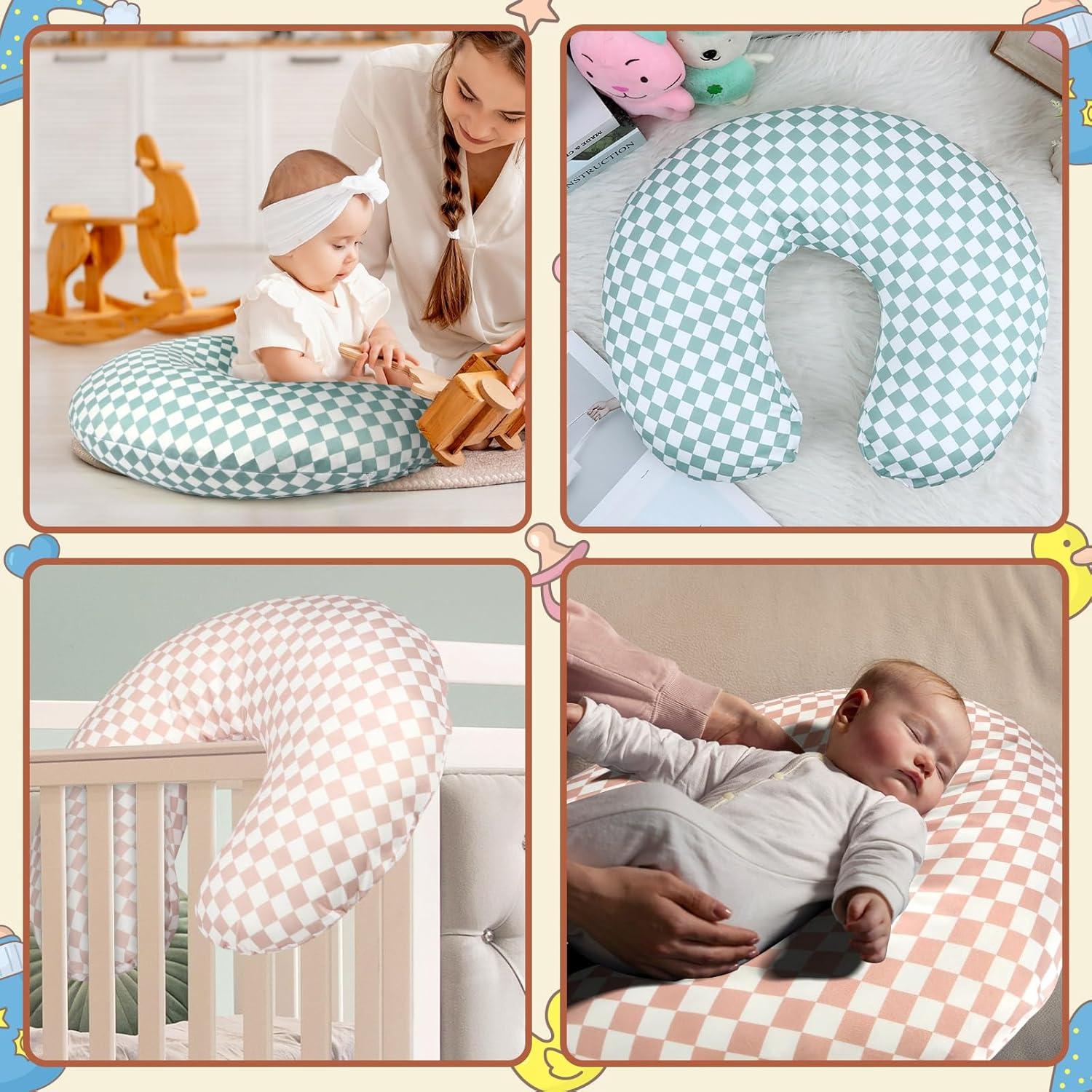 FEBSNOW 2 Fundas de Almohada de Lactancia Algodón 57x46cm