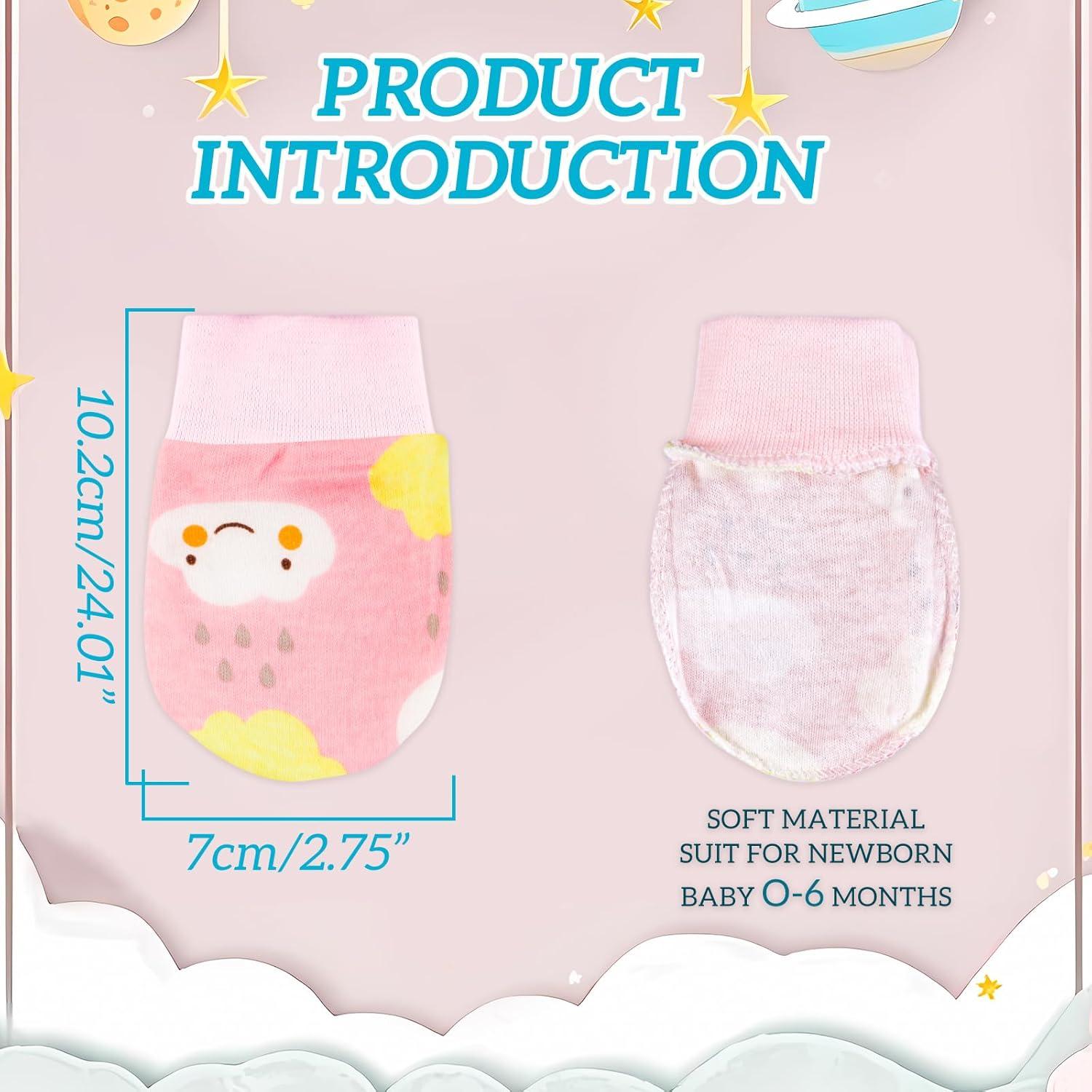 Mitones para Bebés Sin Rasguños 0-6 Meses - 6 Pares