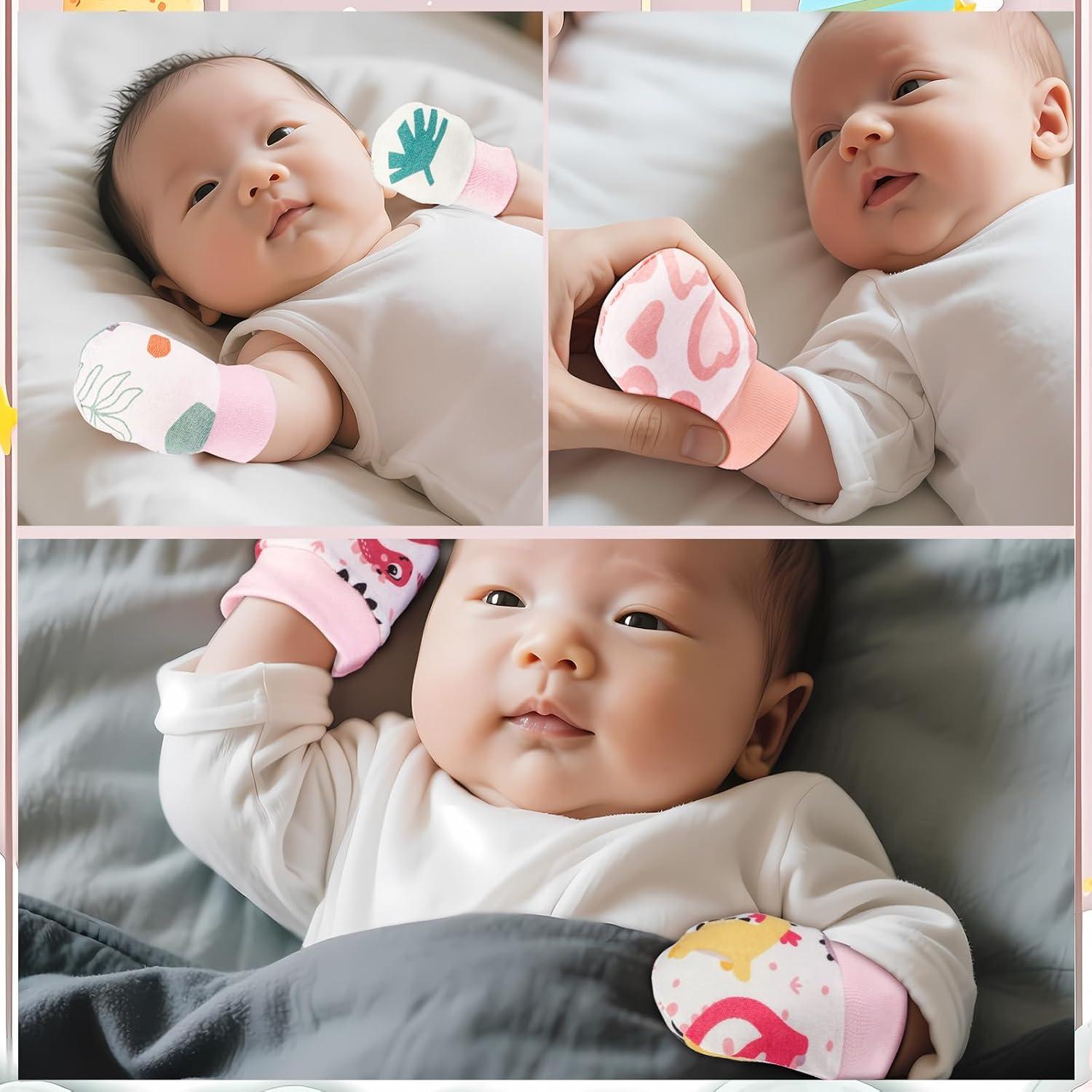 Mitones para Bebés Sin Rasguños 0-6 Meses - 6 Pares