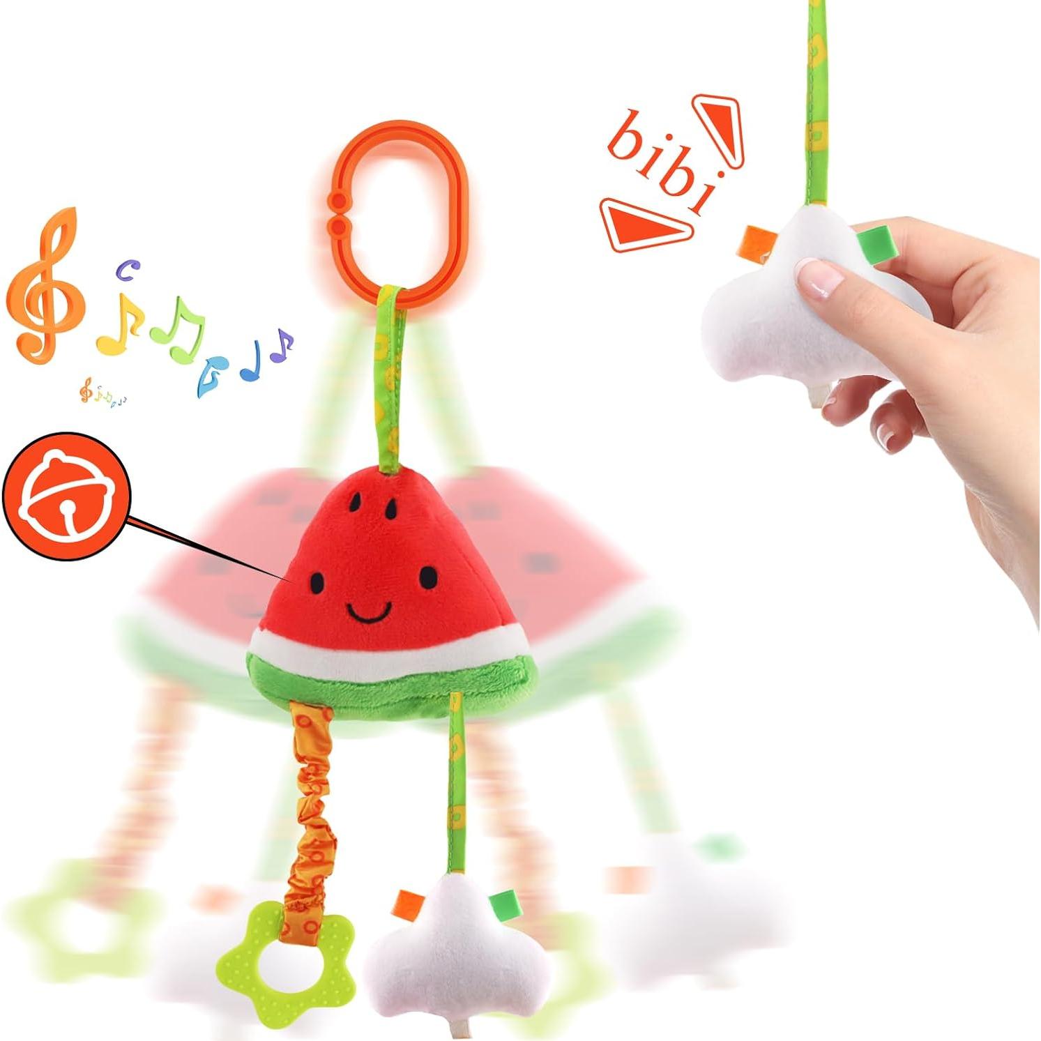 Juguetes Colgantes para Bebés KAKIBLIN - Paquete de 4 Fruta
