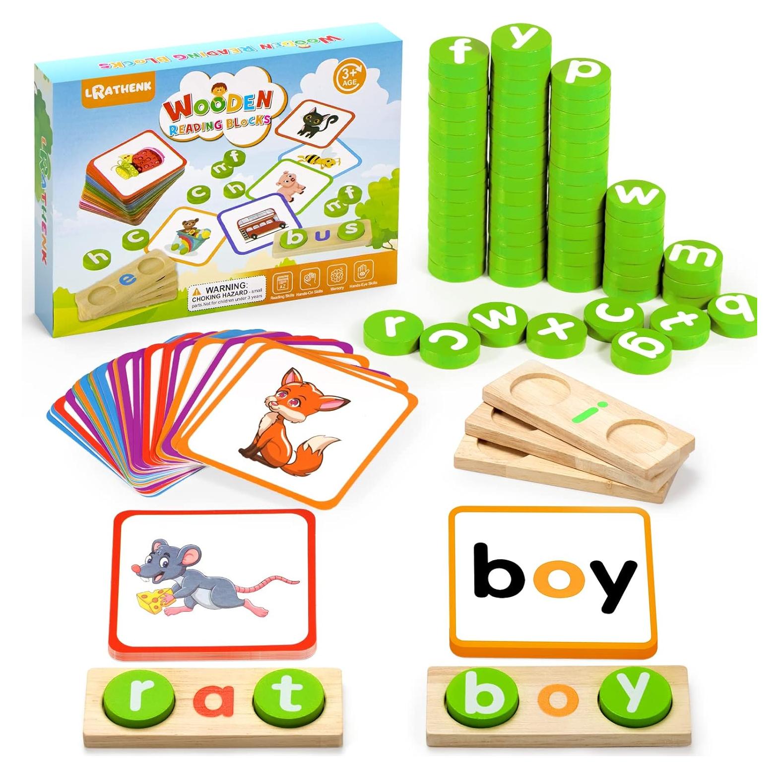 Juego Educativo de Ortografía de Madera Lrathenk 131 Piezas