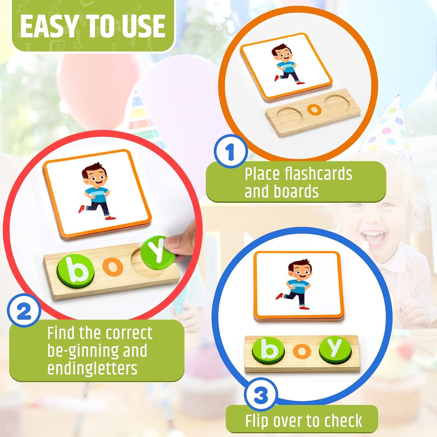 Juego Educativo de Ortografía de Madera Lrathenk 131 Piezas