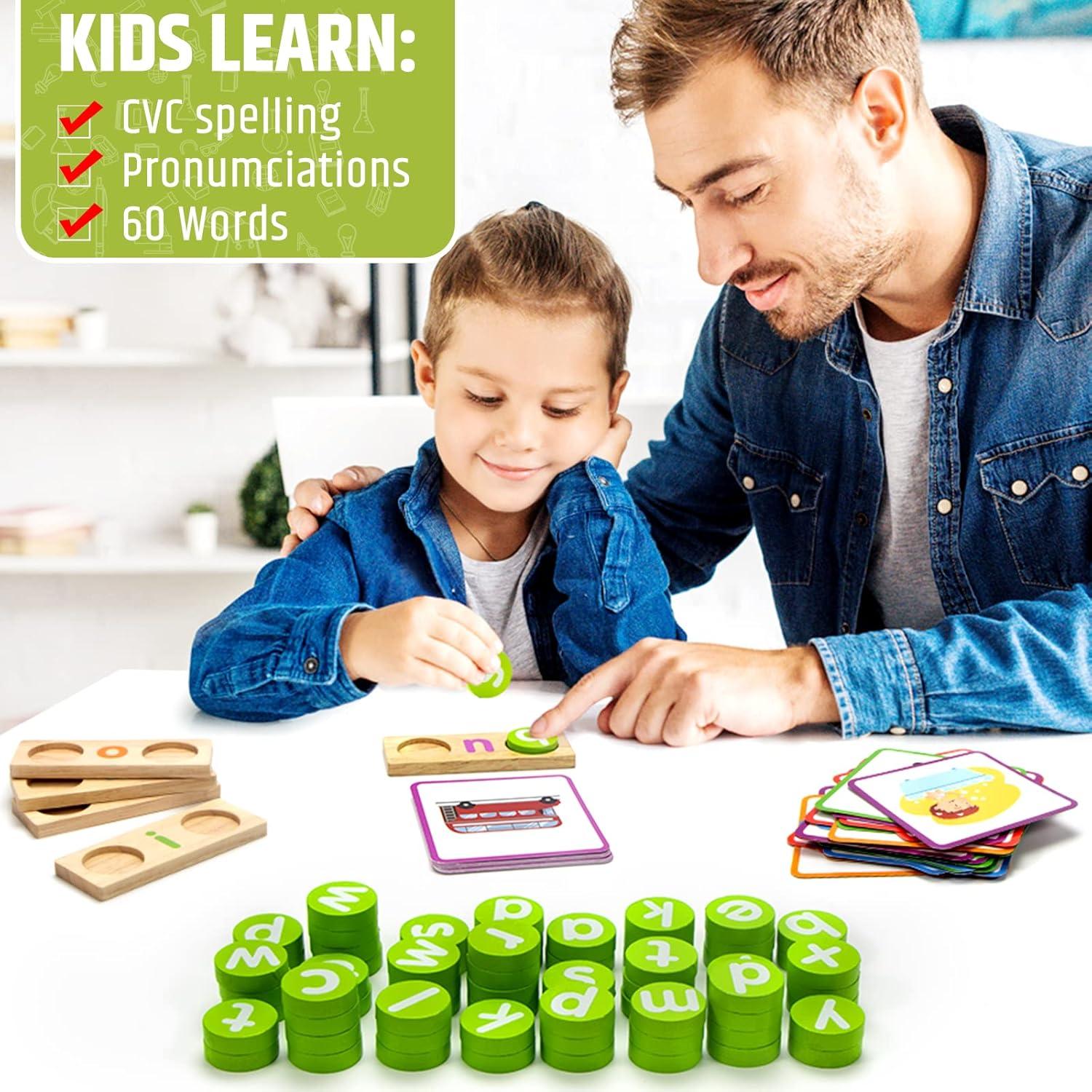 Juego Educativo de Ortografía de Madera Lrathenk 131 Piezas