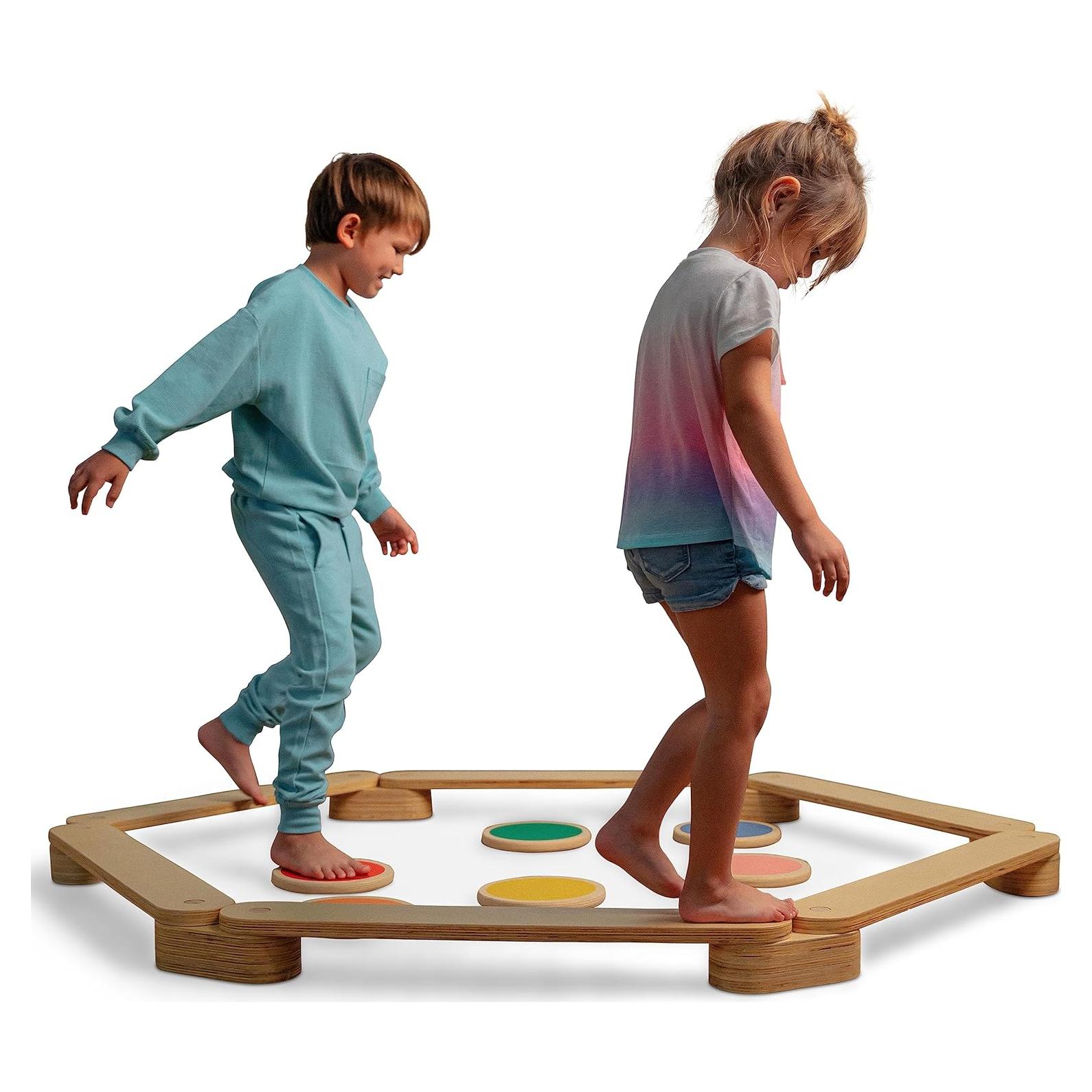 Viga de Equilibrio Avenlur Majesty con Piedras de Paso