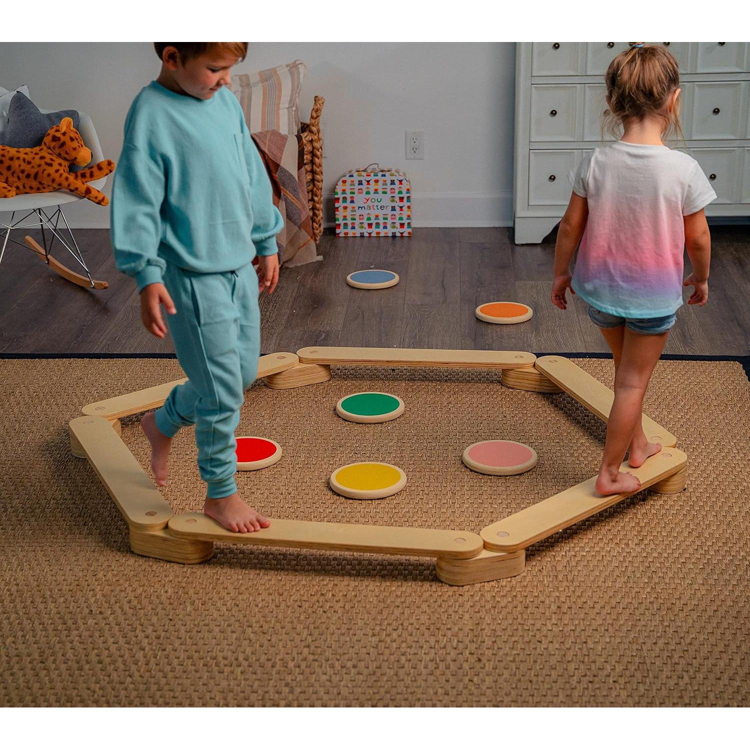 Viga de Equilibrio Avenlur Majesty con Piedras de Paso