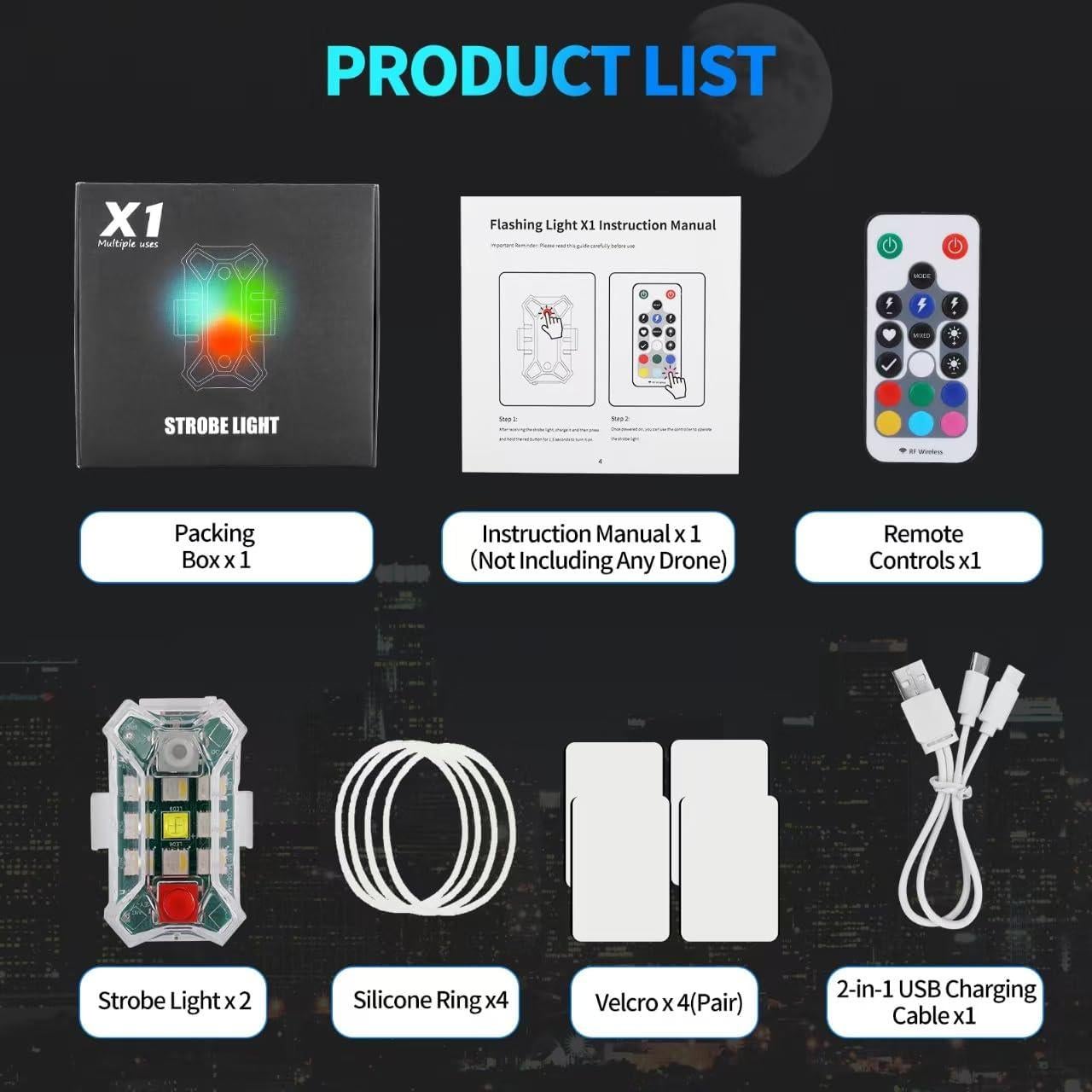 Luz Estroboscópica Mini a Prueba de Agua Egakkan 2PCS