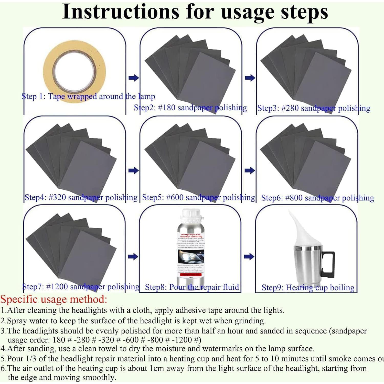 Líquido Restaurador de Faros VCTSELITY 200ML - Pulido y Reparación
