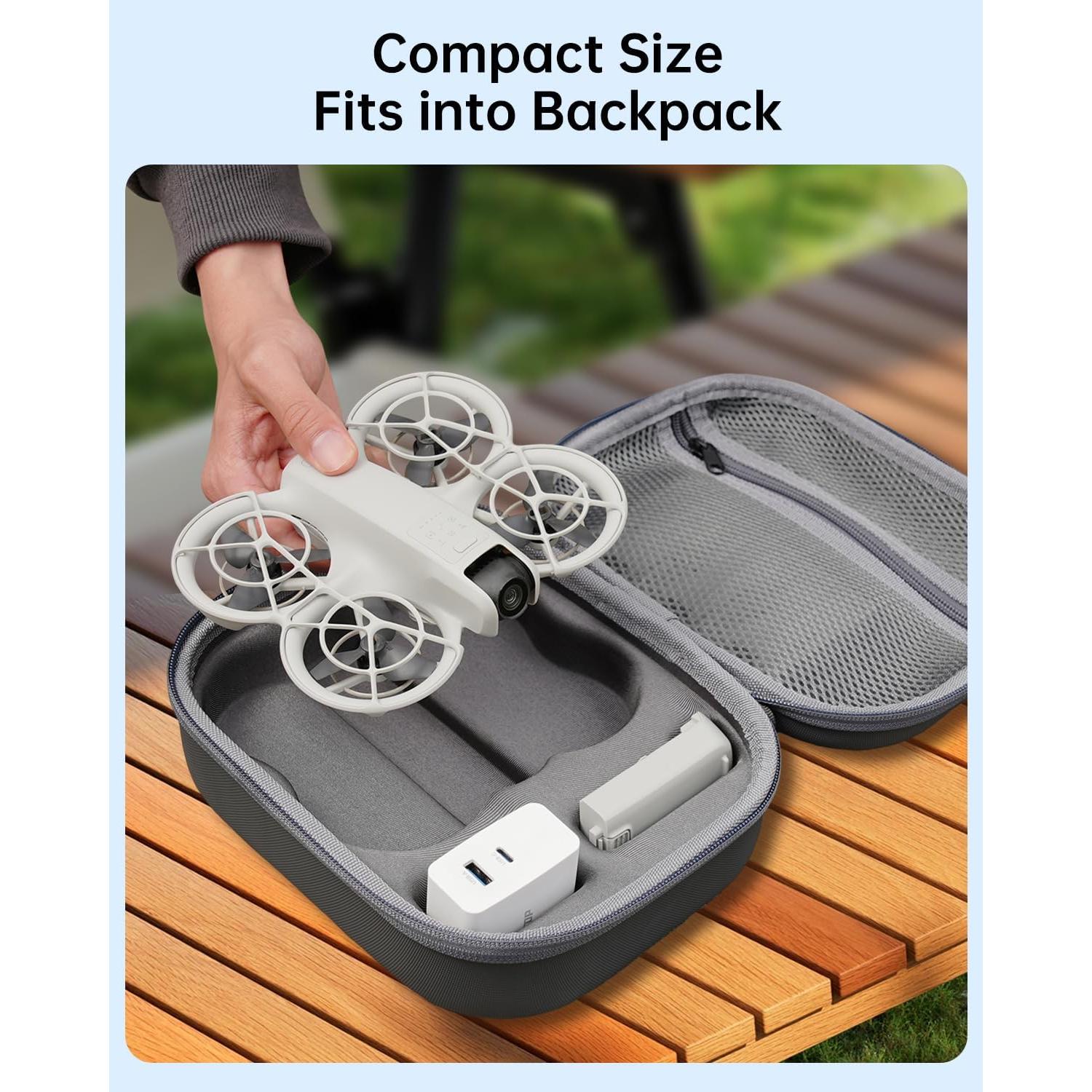 Funda Dura Impermeable LKTOP para Drone DJI Neo - 22.86x17.78x7.62 cm