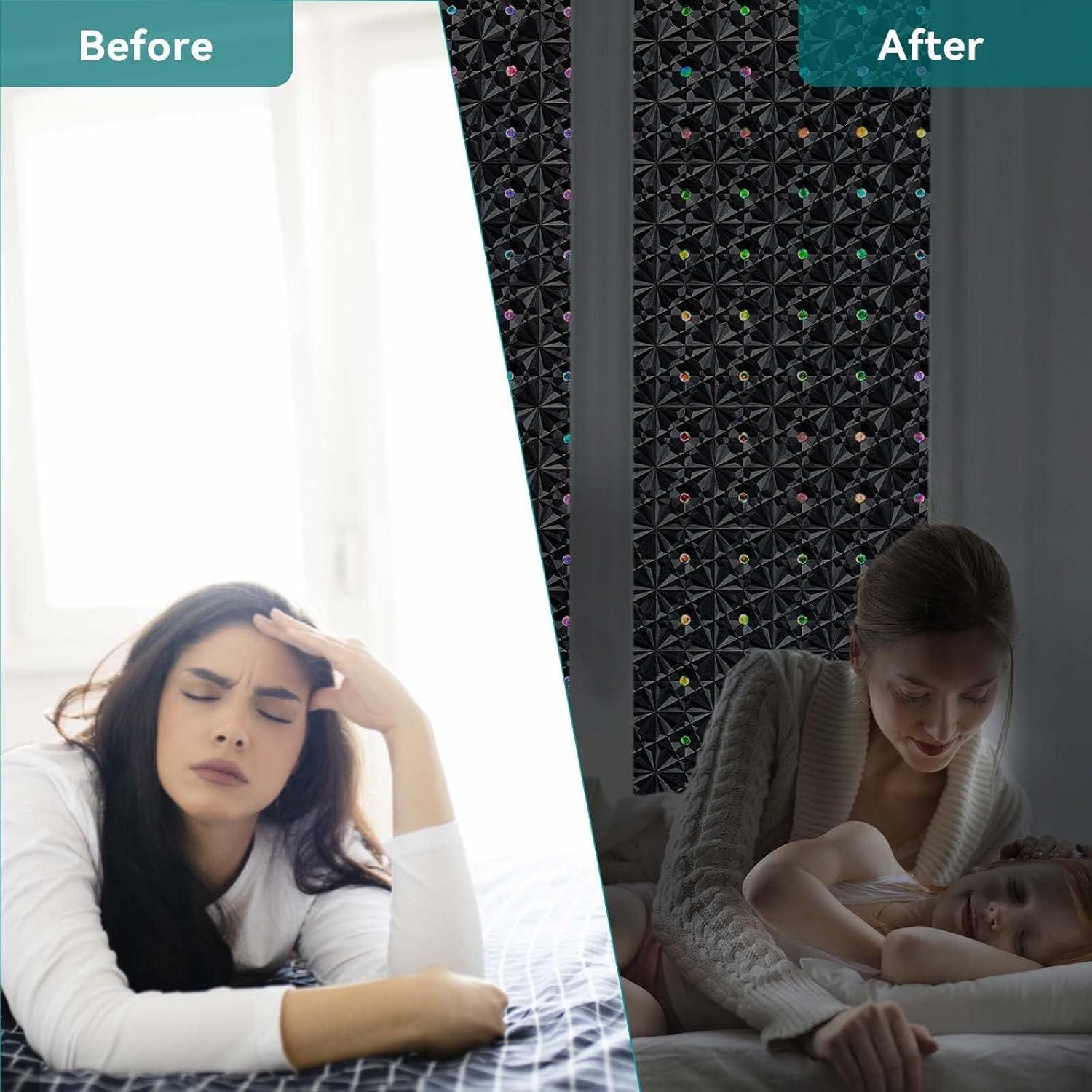 Film de Privacidad Blackout Windimiley 30x200cm Vinilo Negro