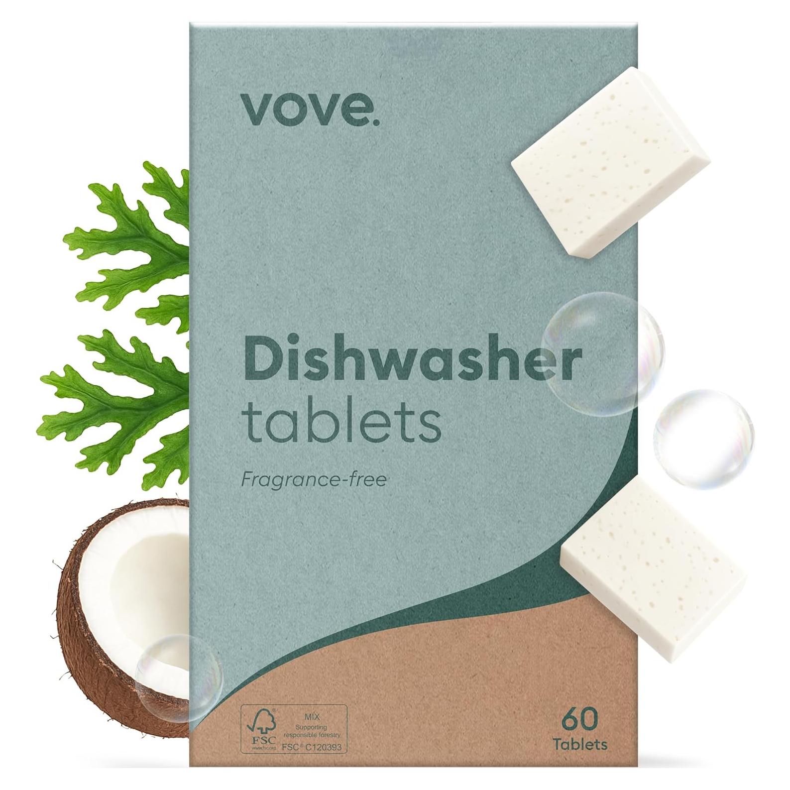 Blocs de Lavavajillas Ecológicos Vove - 60 Tabletas Ultra-Concentradas