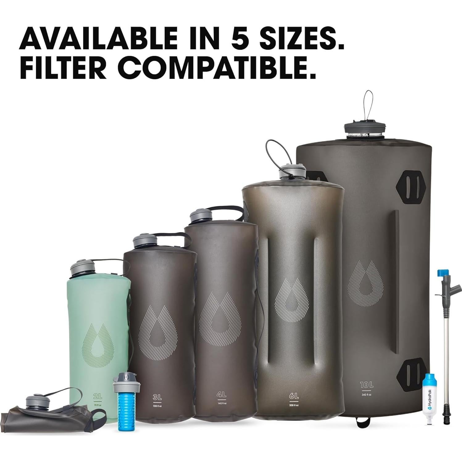 Bolsa de Agua Plegable HydraPak Seeker 4L - Camping