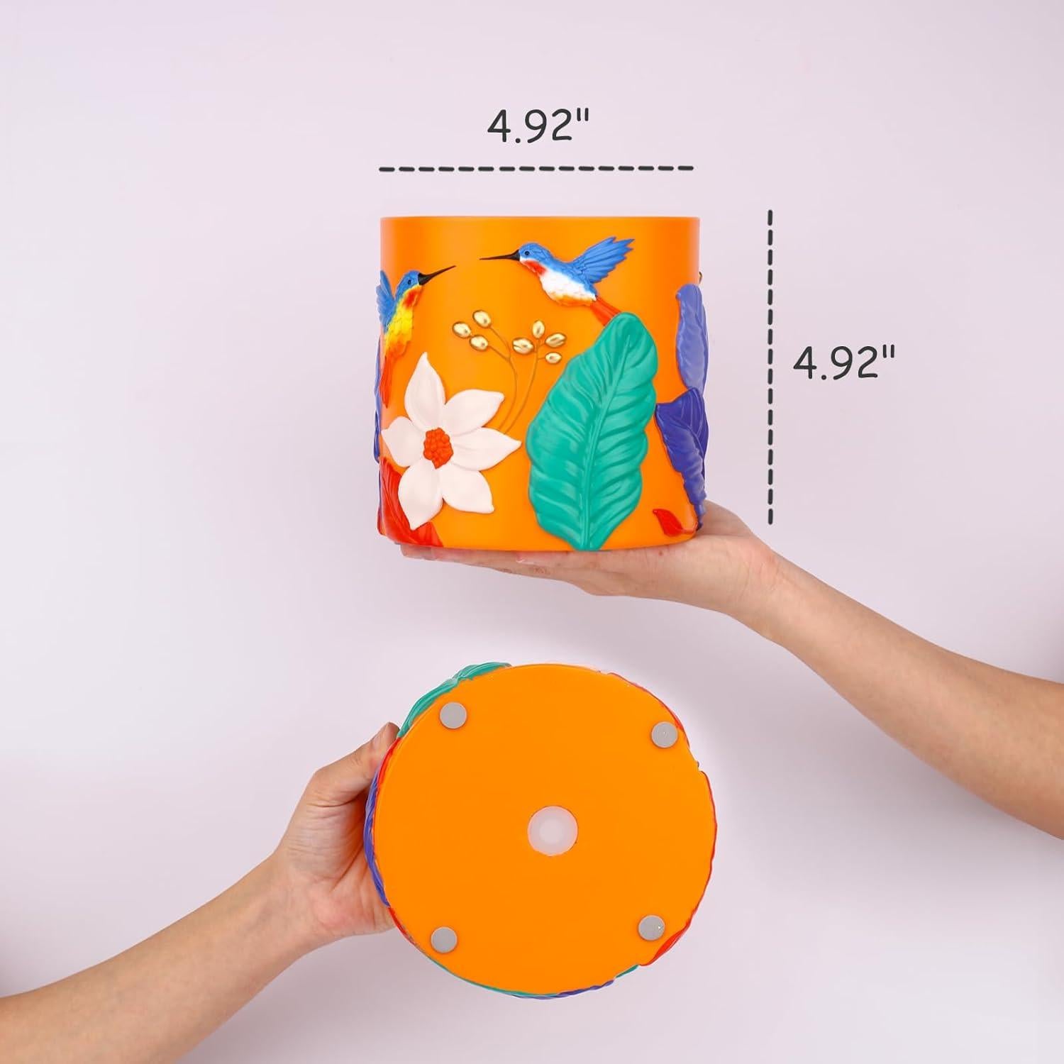 Maceta Decorativa GUGUGO Colibrí Verde Oscuro 12.5cm