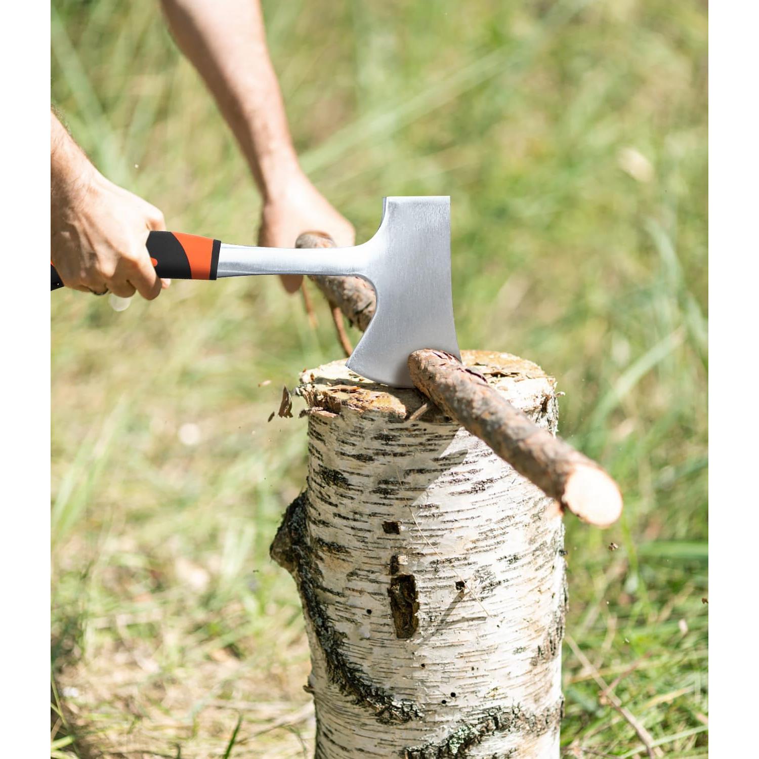 Hacha de Camping WICING 35 cm Acero Alto Carbono con Funda