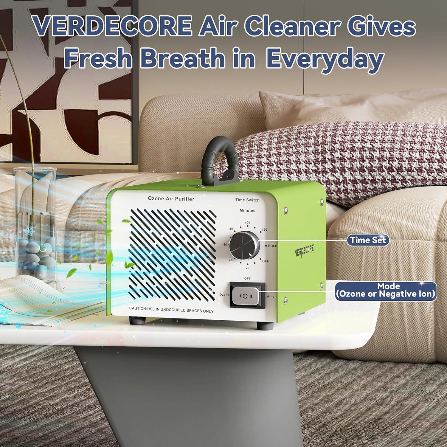 Generador de ozono 125000 mg/h CQ-60g para hogar y coche