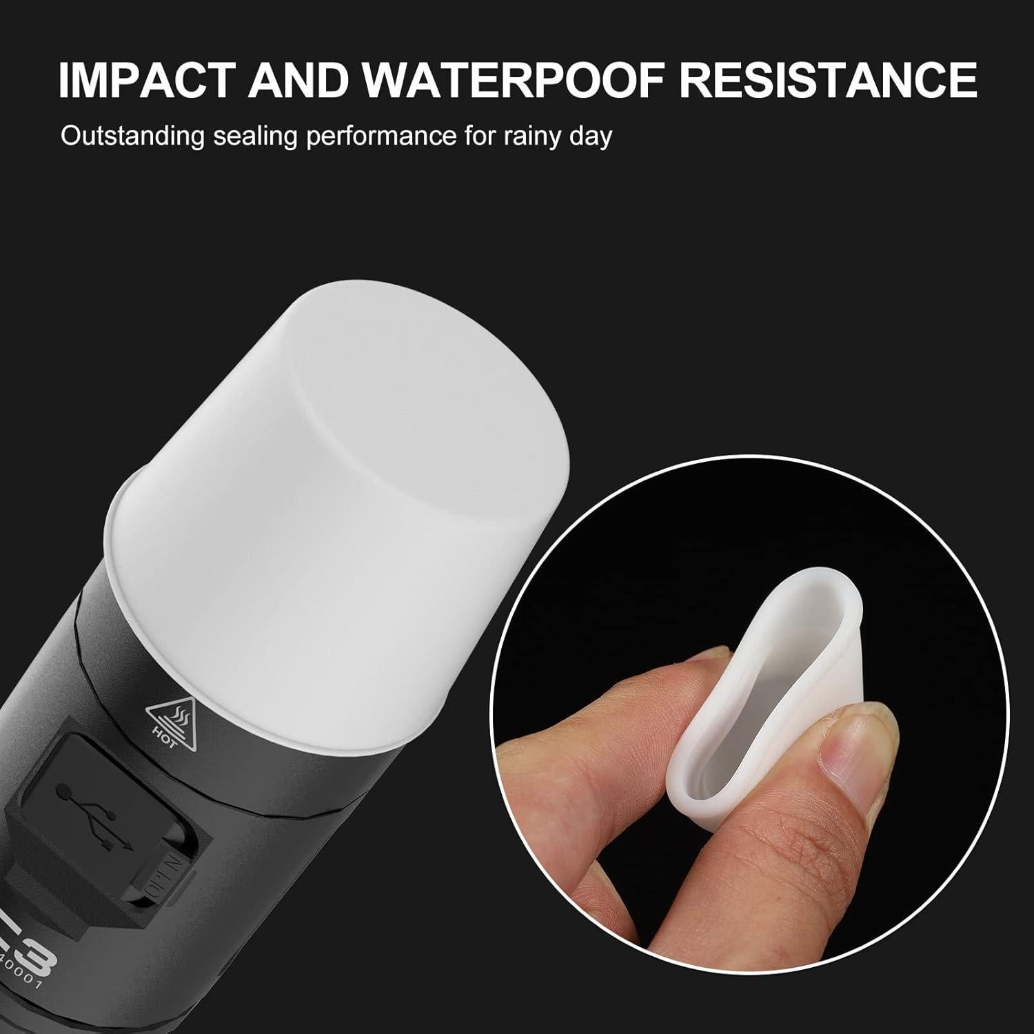 Difusor de Linterna WUBEN AC1 3 Colores Compatible 24.5-26mm