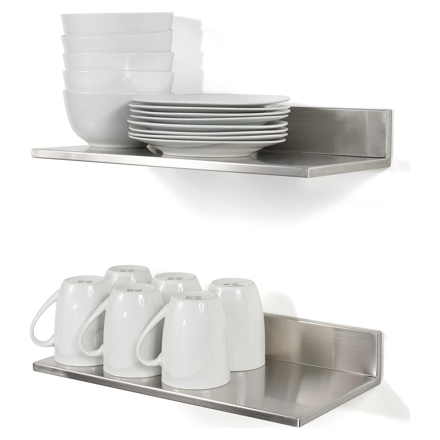Estante de Cocina Montable en Pared Fasthomegoods 40 cm Acero Inoxidable