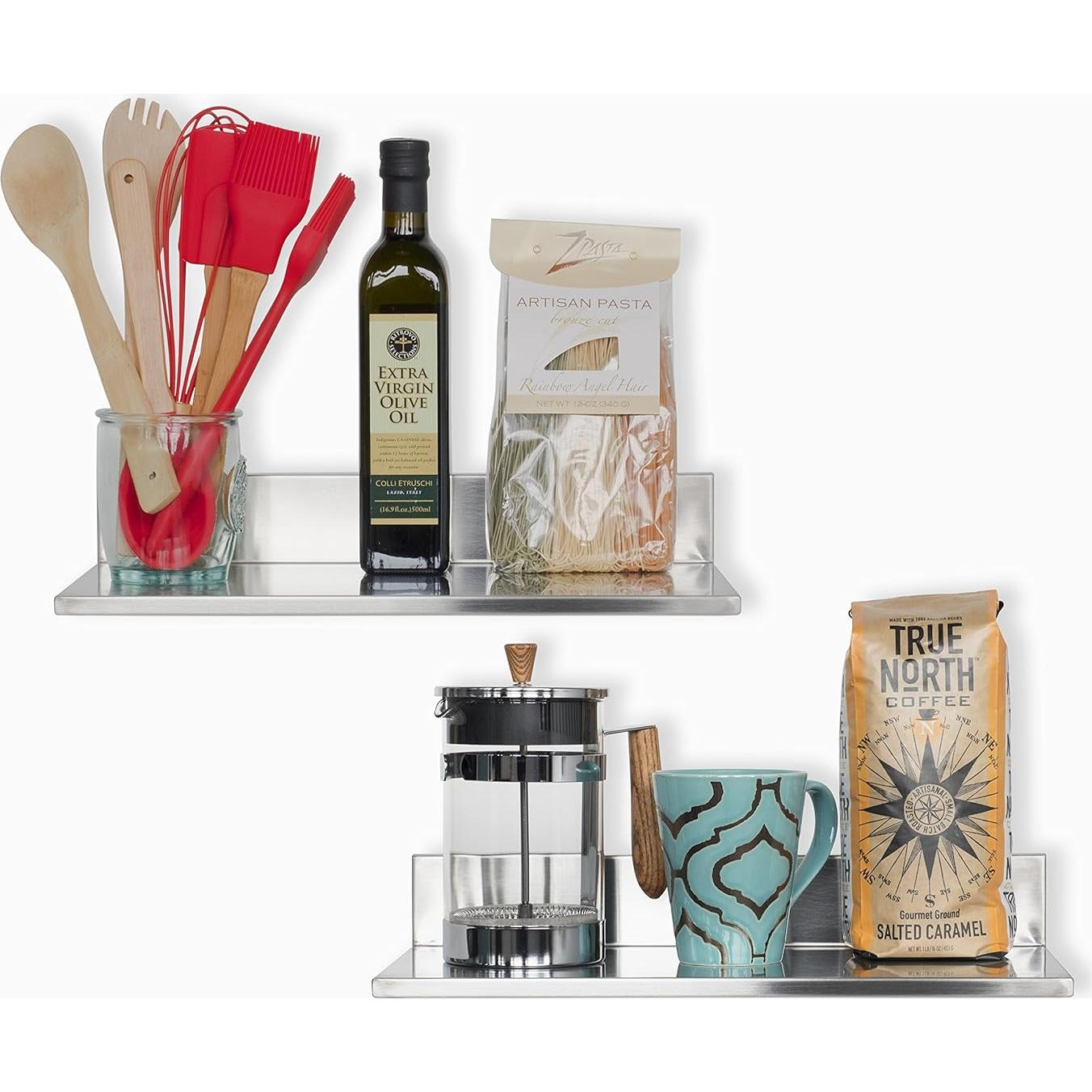 Estante de Cocina Montable en Pared Fasthomegoods 40 cm Acero Inoxidable