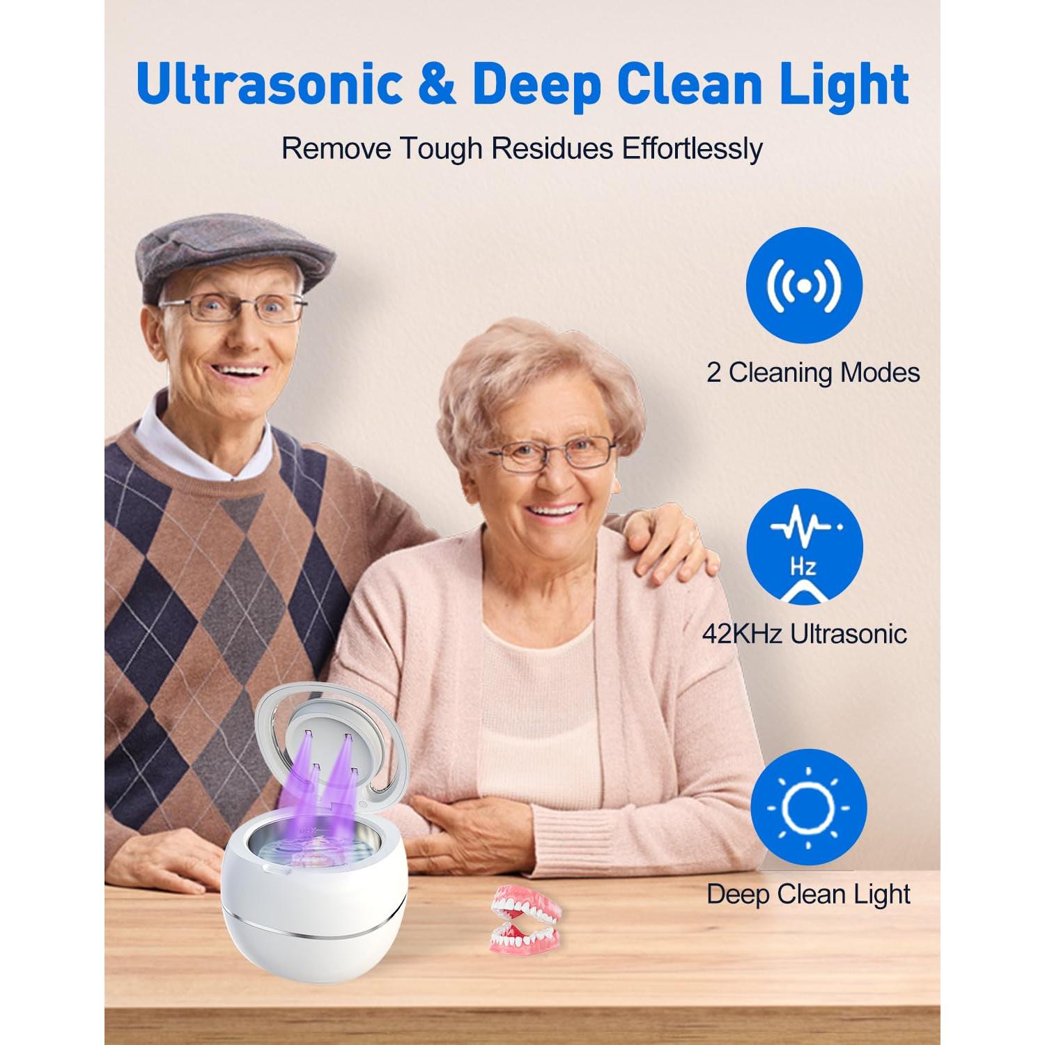 Limpiador Ultrasónico de Dentaduras NARELECT 180ml Blanco