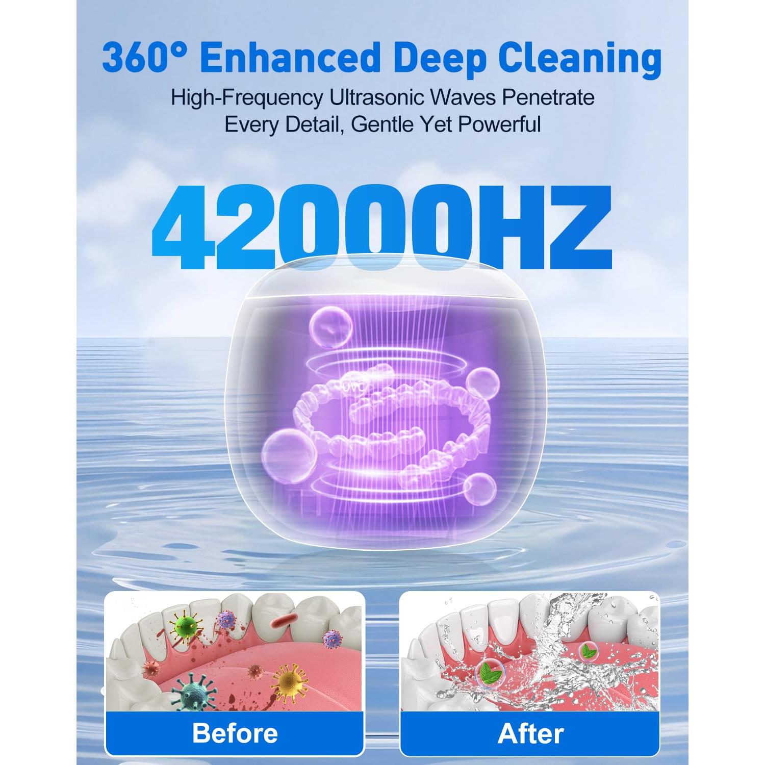 Limpiador Ultrasónico de Dentaduras NARELECT 180ml Blanco