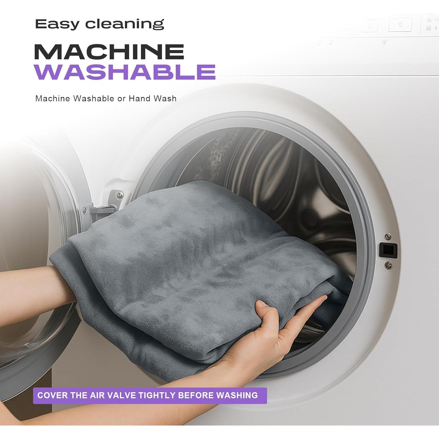 Almohada Inflable ETROL para Cuerpo Completo 89 cm Gris