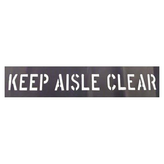 Plantilla Esténcil Mantener Pasillo Libre 91.44x12.7cm Marketing Holders