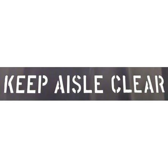Plantilla Esténcil Mantener Pasillo Libre 91.44x12.7cm Marketing Holders