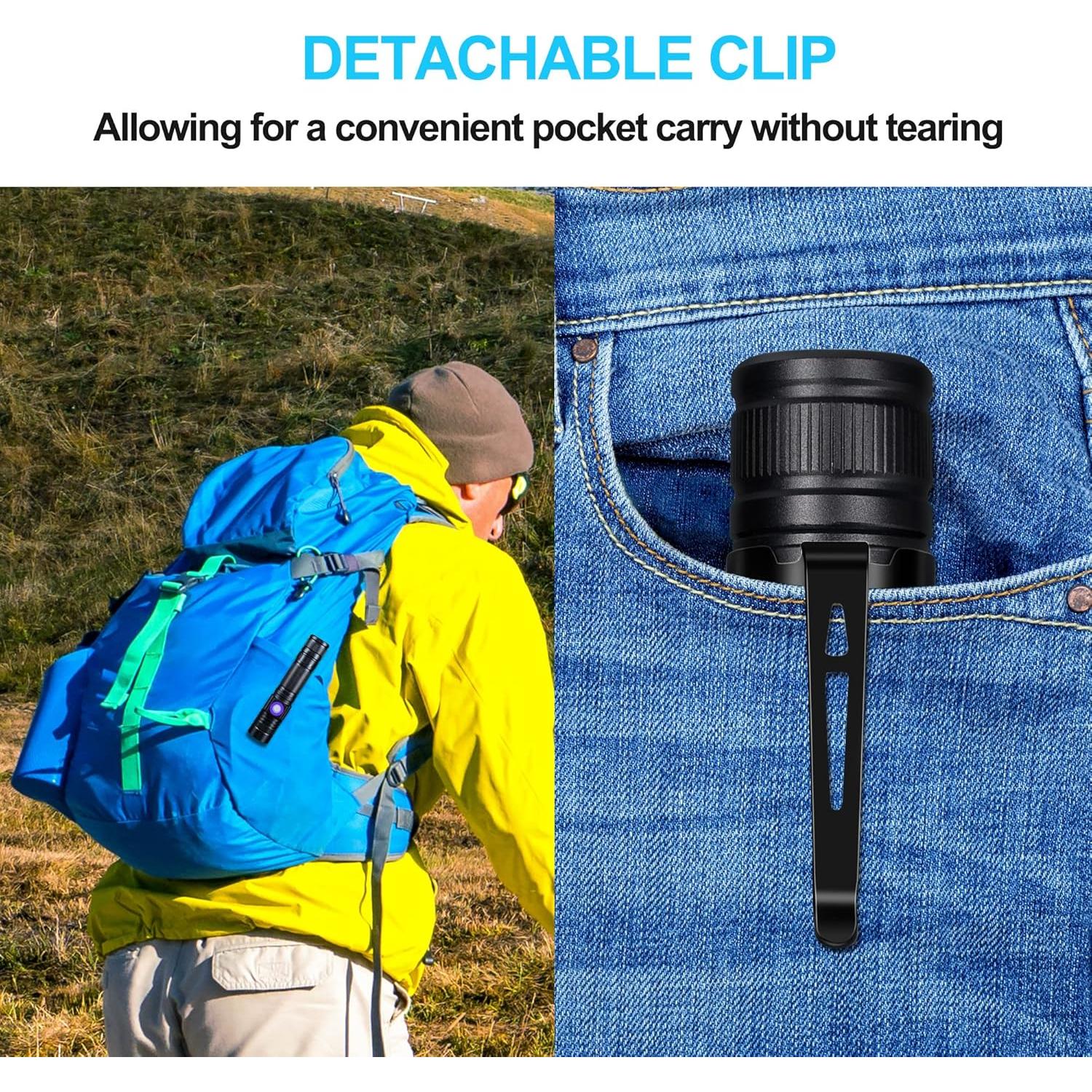 Linterna UV 365nm DARKBEAM Recargable USB para Detección