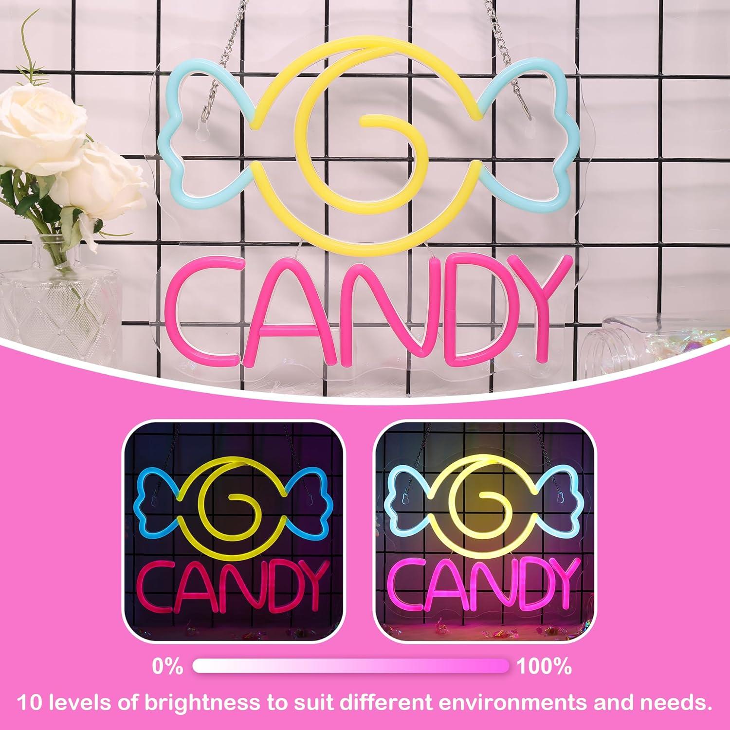 Letrero de Neón DULCE OkiyiD para Decoración de Pared