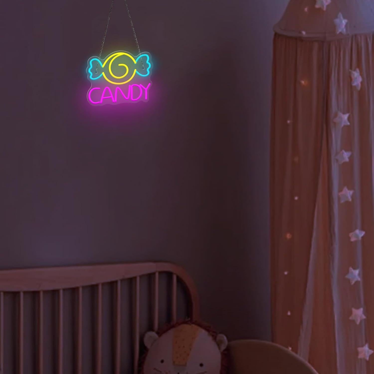 Letrero de Neón DULCE OkiyiD para Decoración de Pared